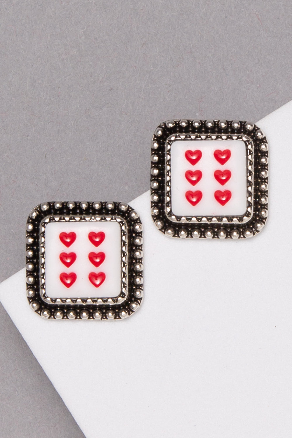 Fiona Spade Dice Earrings