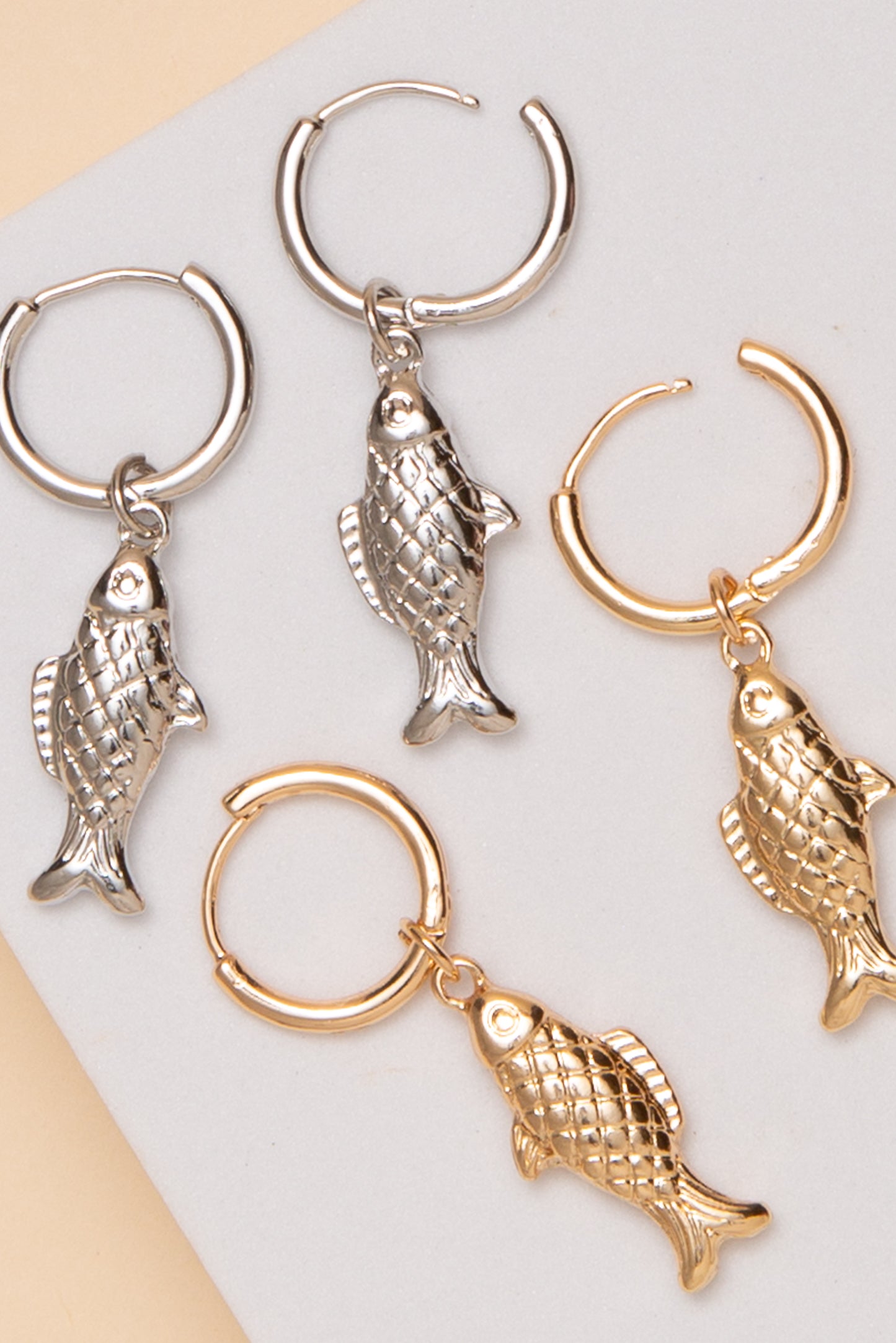 Elle Fish Hook Dangle Earrings