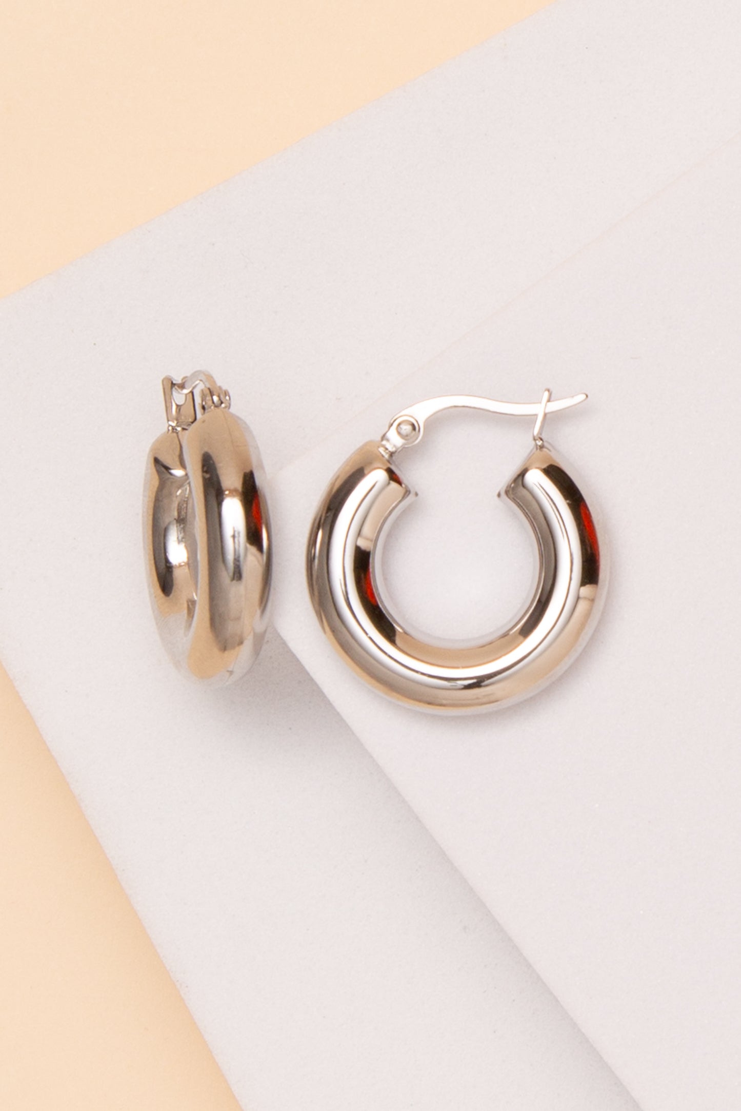 Chloe Hoop Earrings In 18K Gold Dipped or Stainless Steel