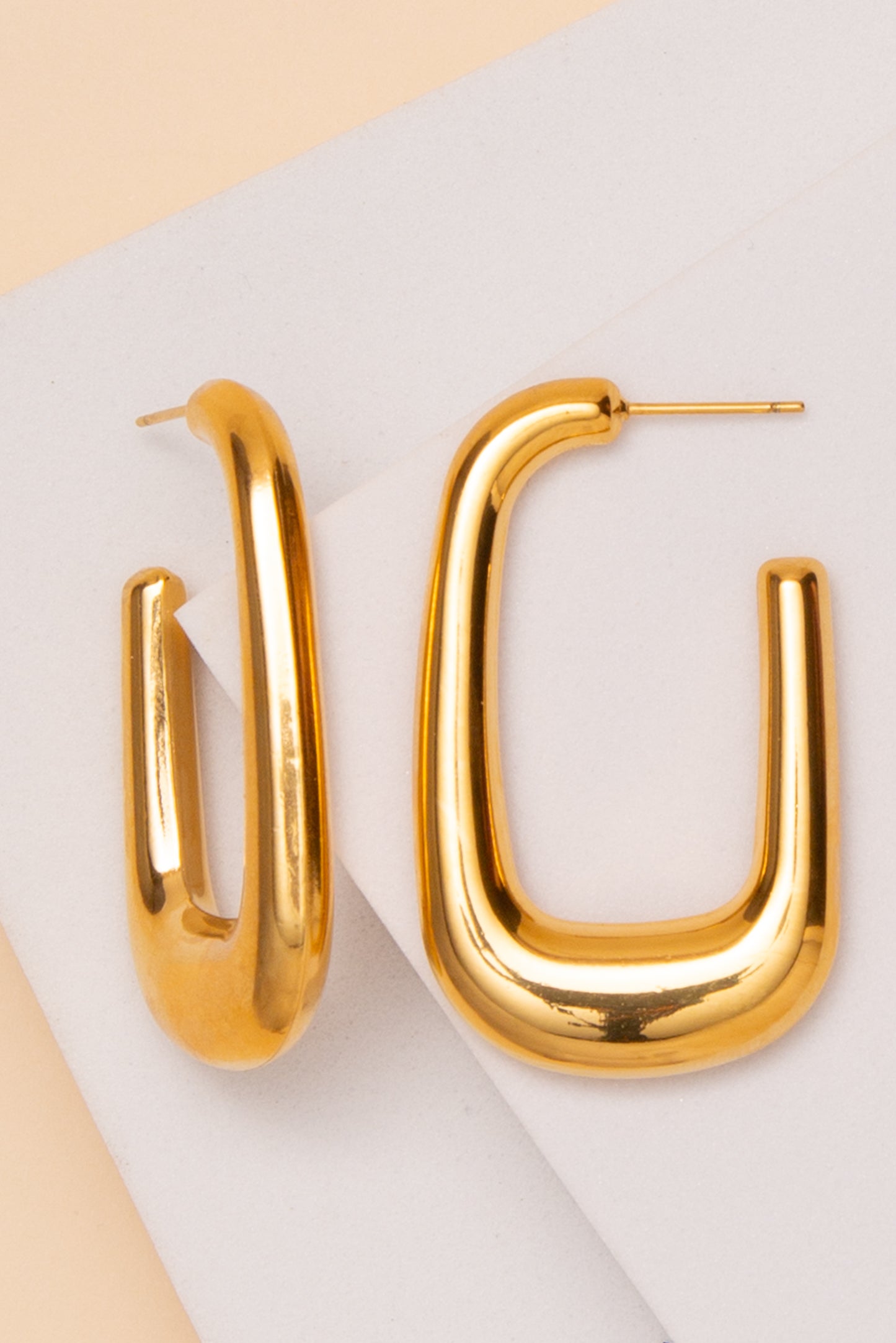 Eloise Hoop Earrings In 18K Gold Dipped Or Stainless Steel