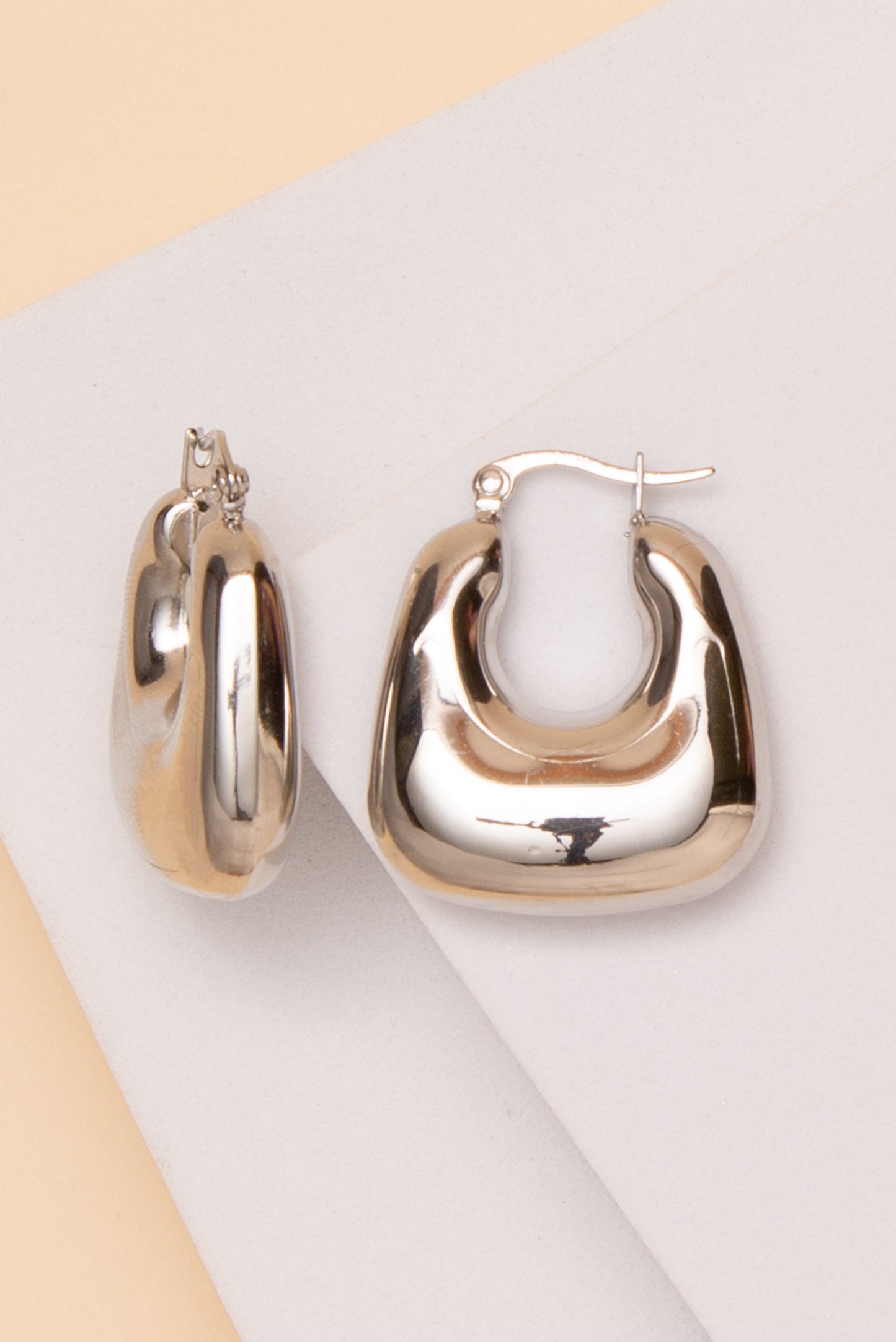 Victoria Chunky Earrings In 18K Gold Dipped Or Stainless Steel