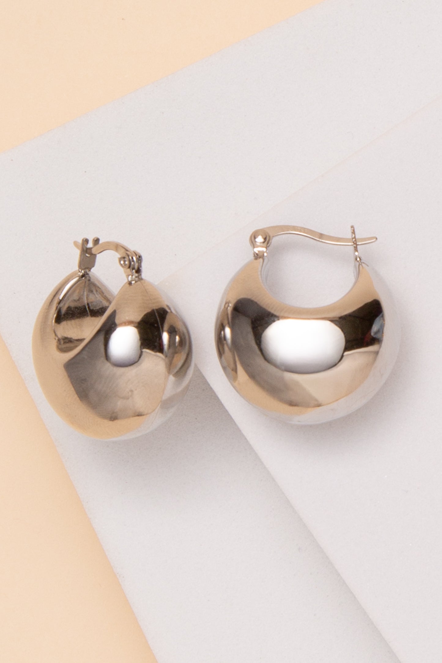 Sophie Puffy Earrings In 18K Gold Dipped Or Stainless Steel