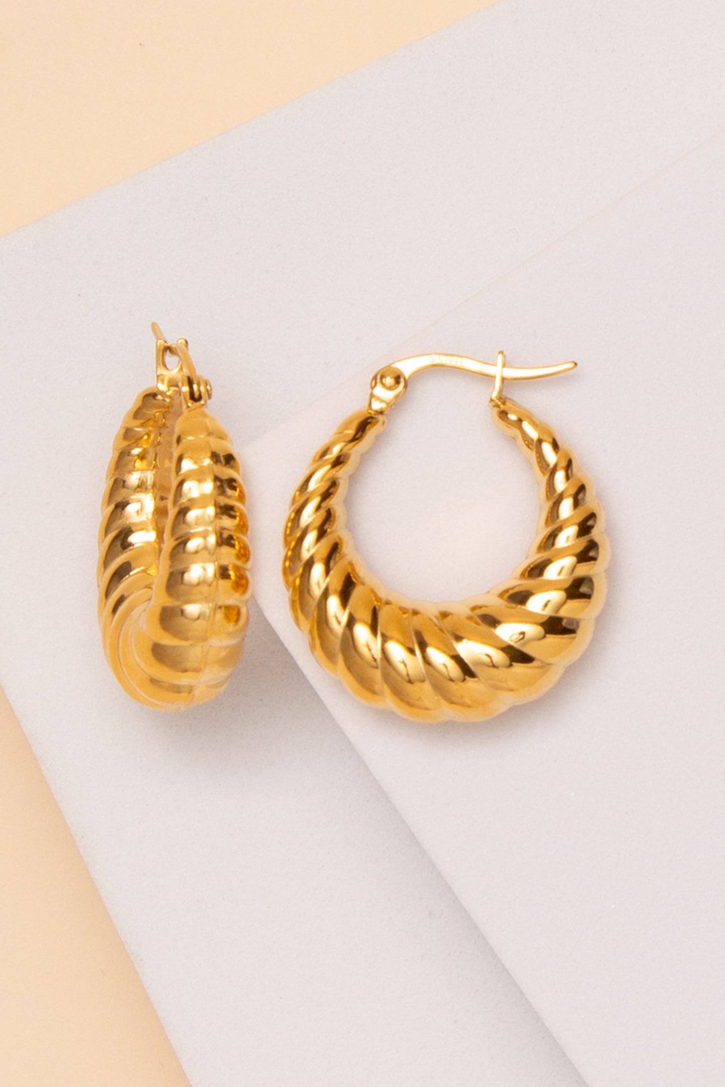 Alice Croissant Earrings In 18K Gold Dipped Or Stainless Steel | Gold 
