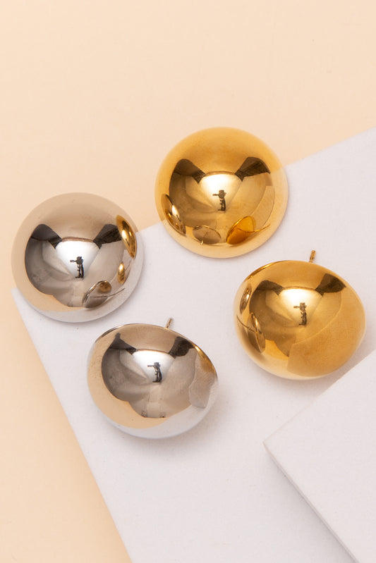Lucille Ball Stud Earrings – 18K Gold Dipped or Stainless Steel