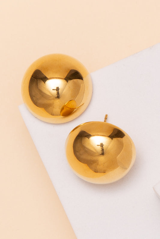 Lucille Ball Stud Earrings – 18K Gold Dipped or Stainless Steel | Gold