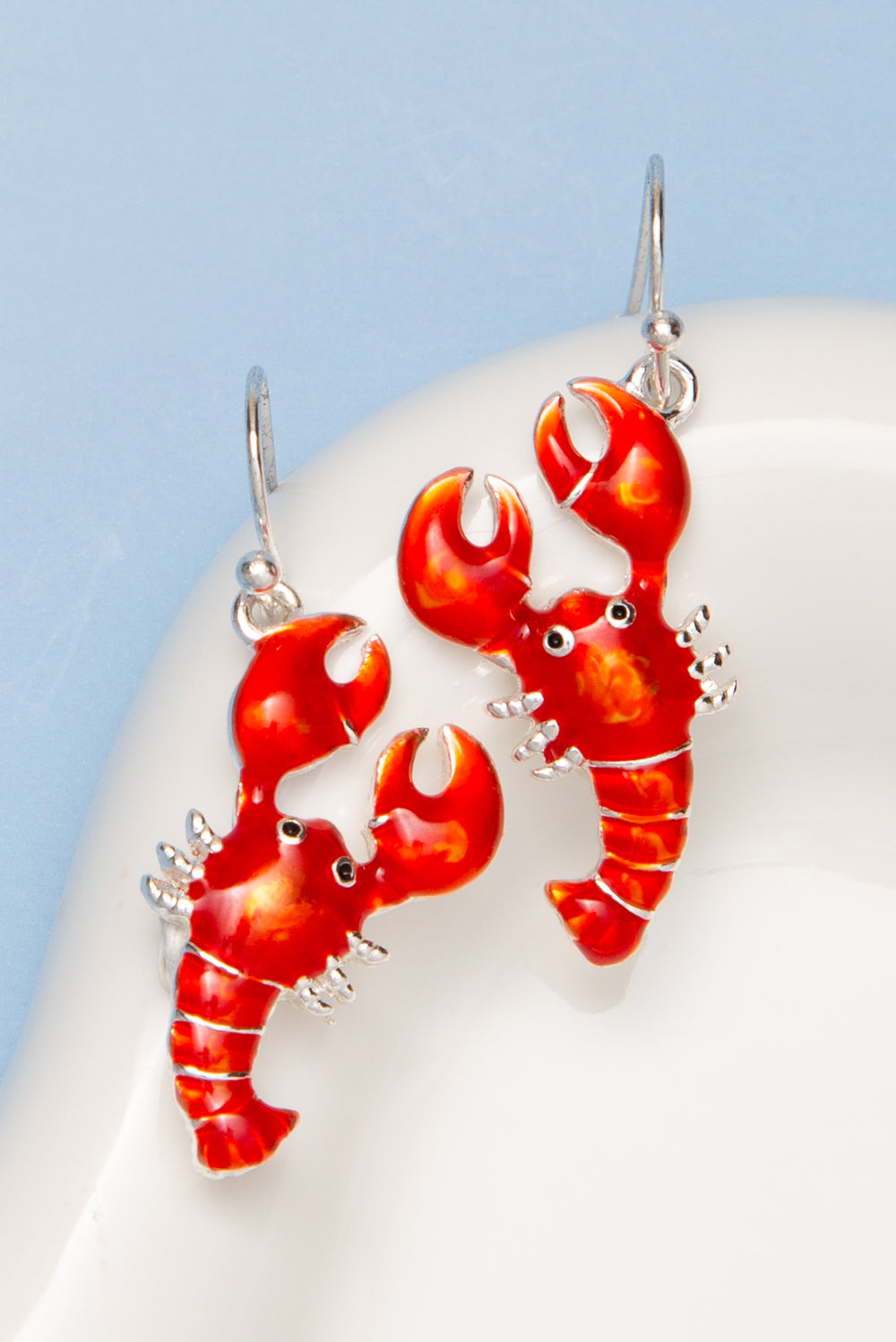 Charlotte Polished Epoxy Lobster Drop Earrings