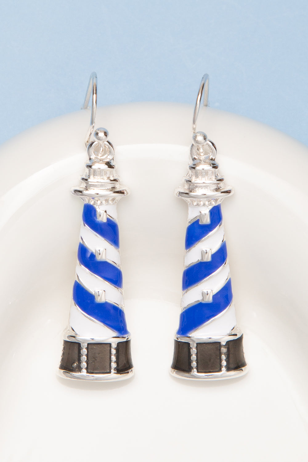 Kaia Polished Epoxy Coastal Lighthouse Drop Earrings