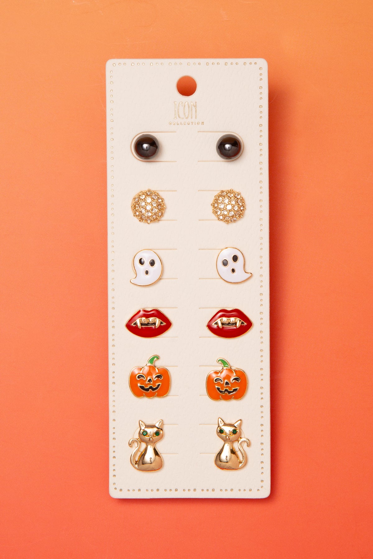 Valentina Halloween 6 In 1 Post Earrings Set