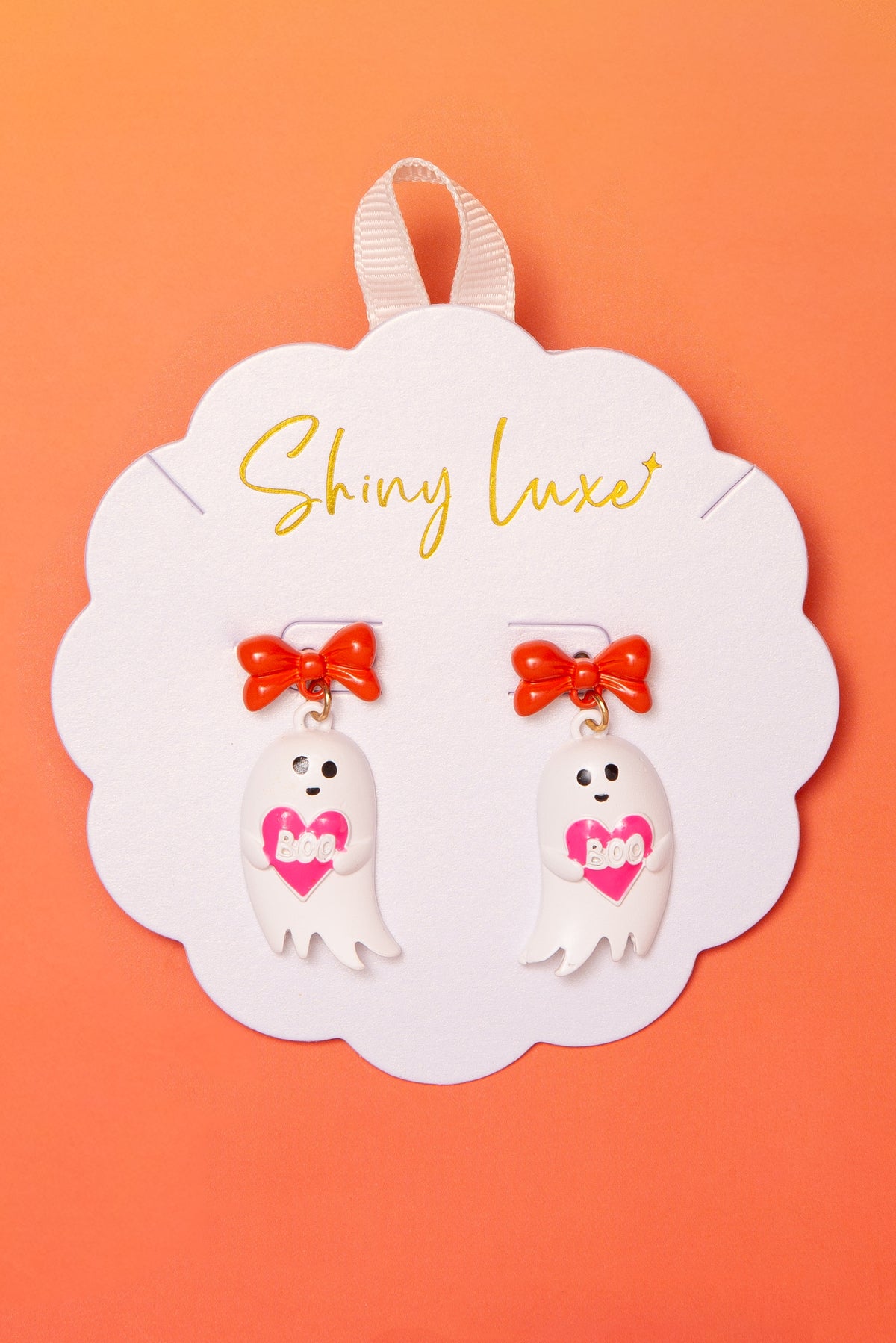 Chloe "Boo" Bow Ribbon Earrings