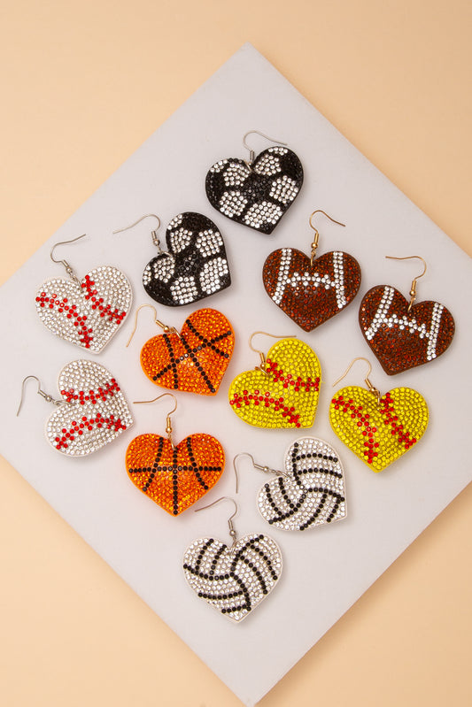 Aurora Sports Rhinestone Earrings
