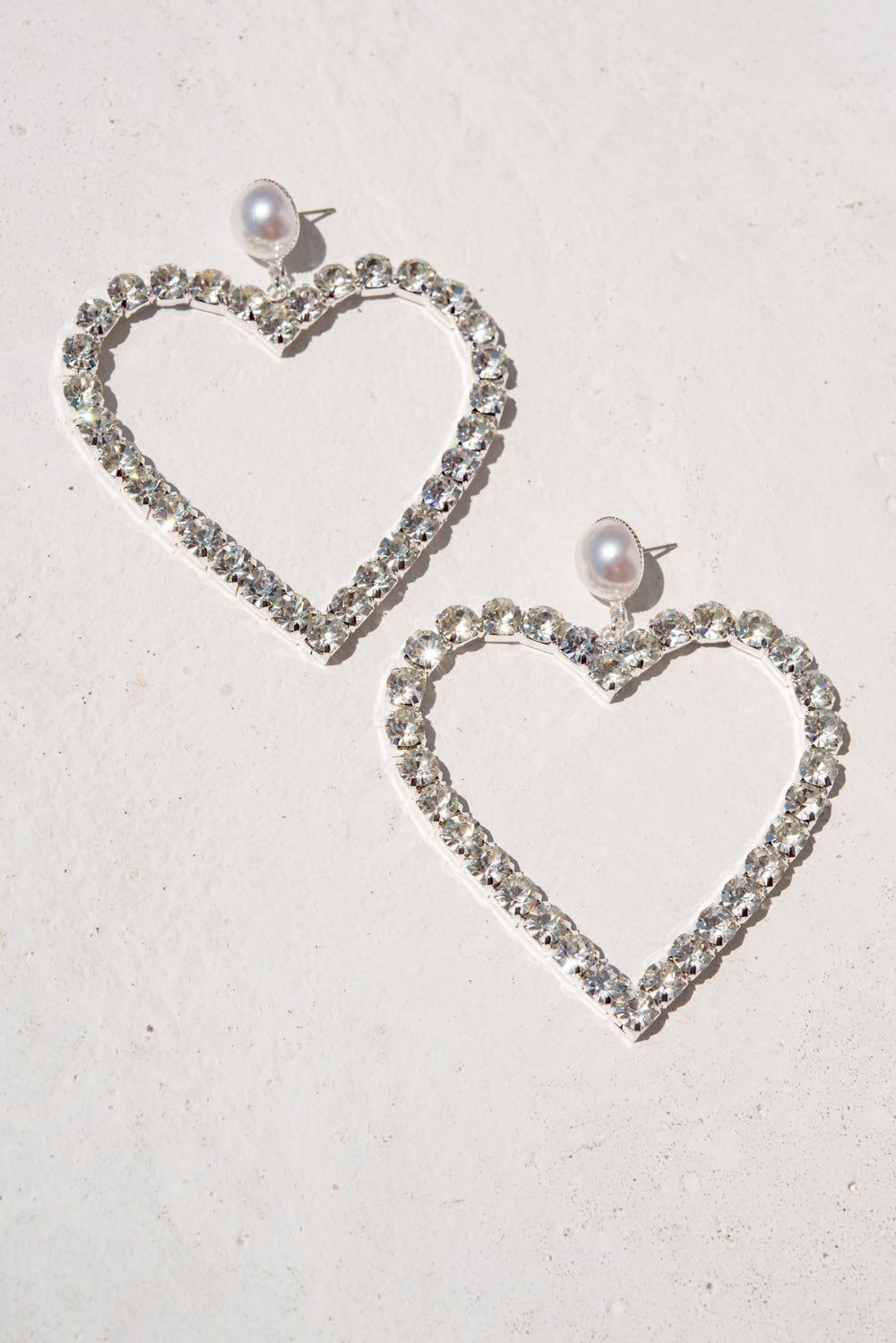 Darling Heart Post Earrings - Silver