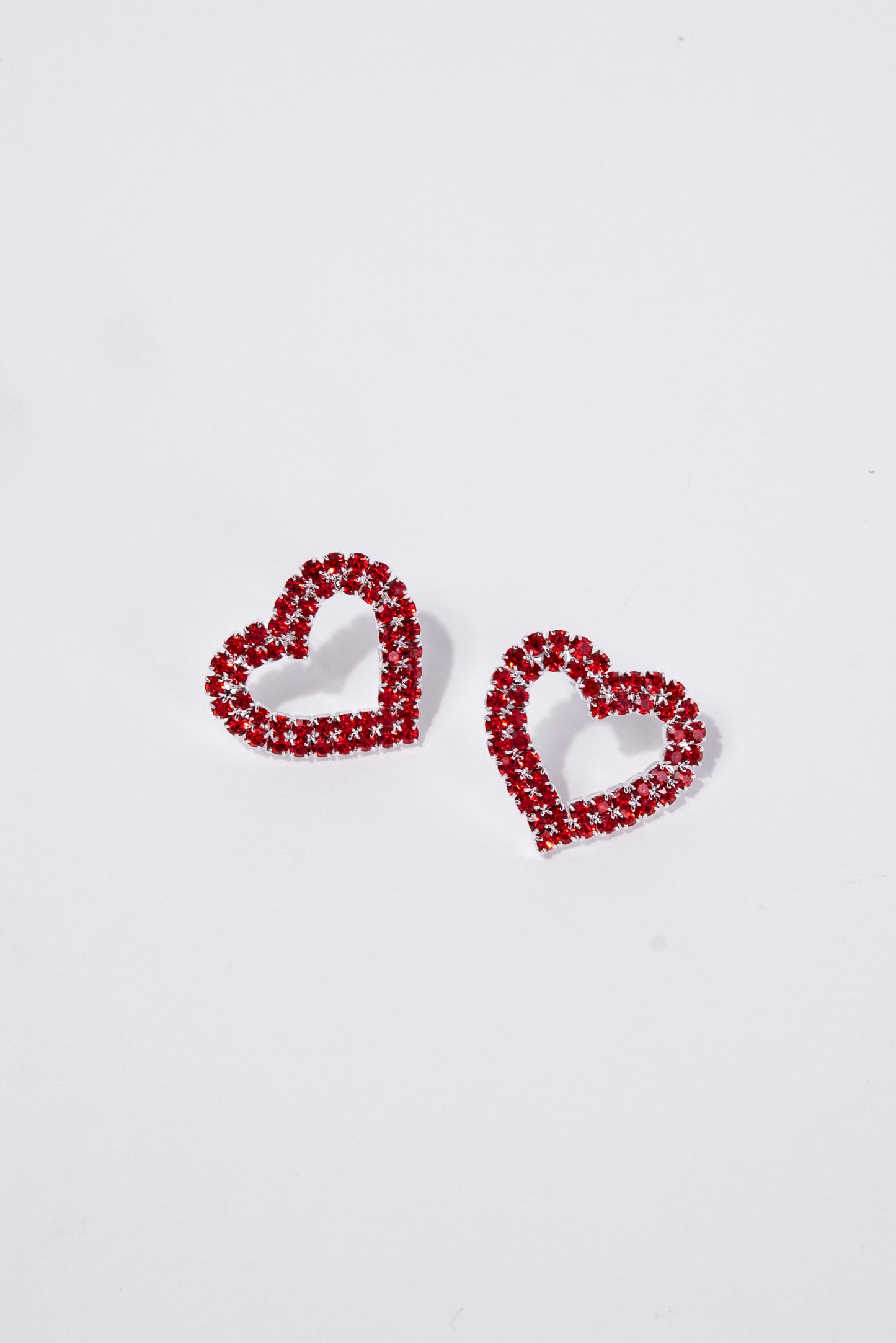 Brianna Heart Pave Drop Earrings