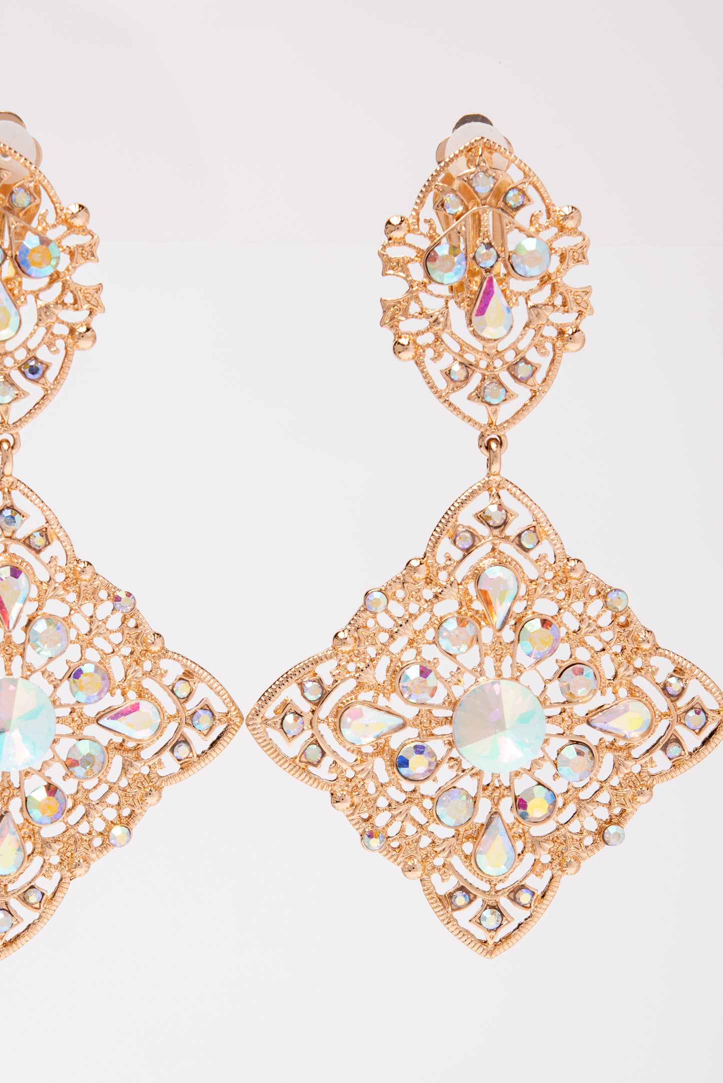 Athena Crystal Dangle Earrings