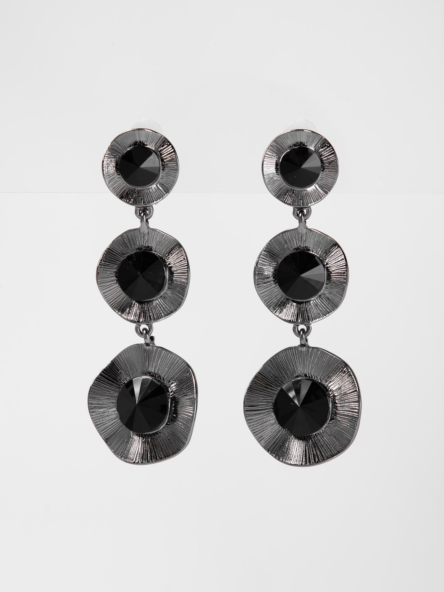 Kehlani Metal Rhinestone Drop Earrings