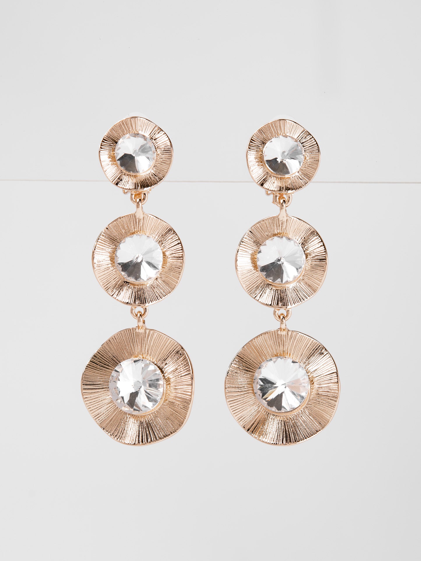 Kehlani Metal Rhinestone Drop Earrings