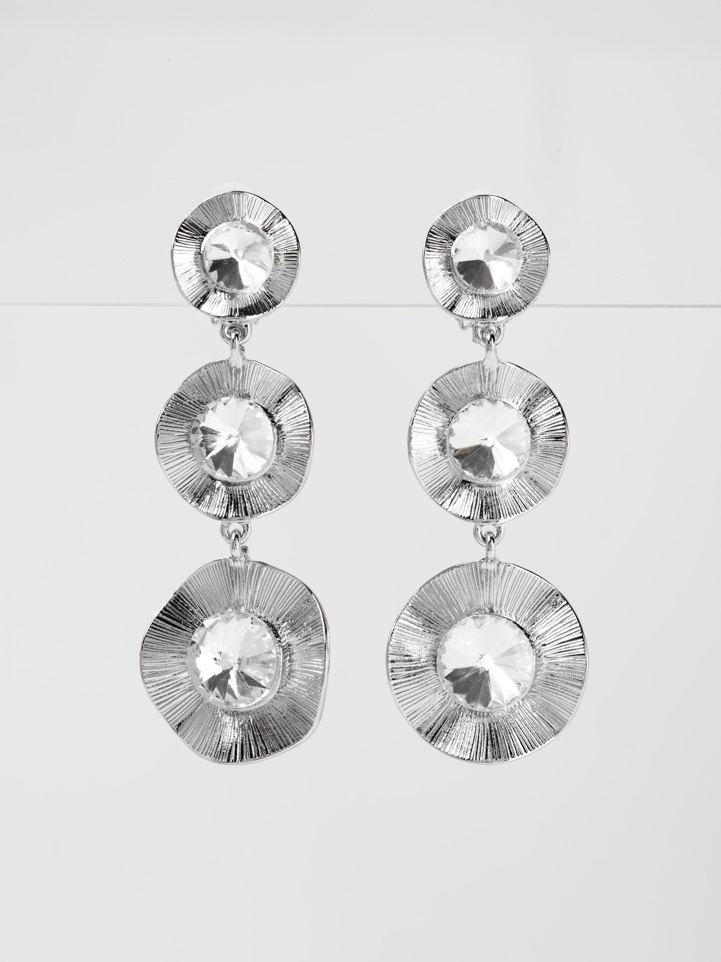 Kehlani Metal Rhinestone Drop Earrings