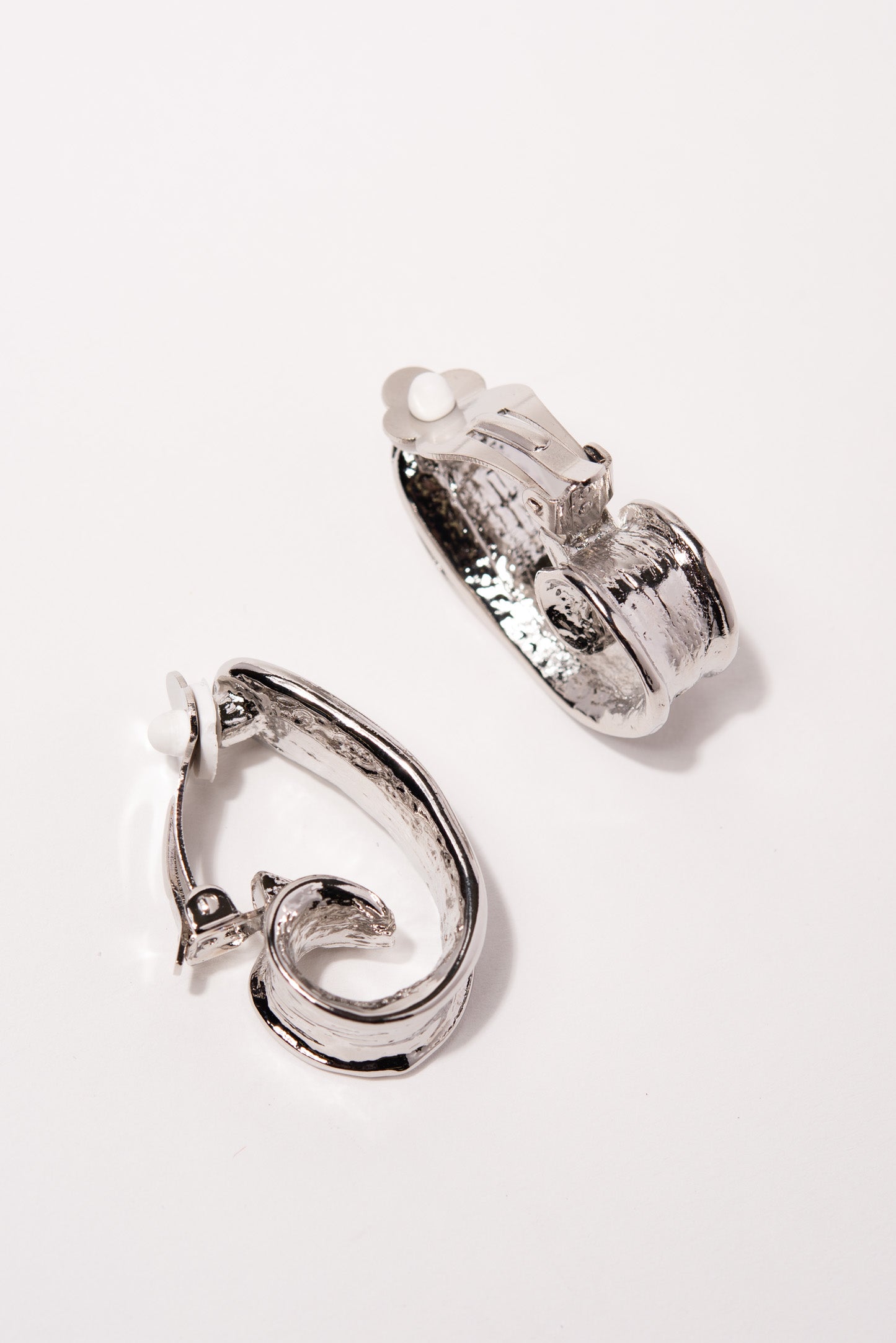 Callie Textured Metal Clip-On Earrings