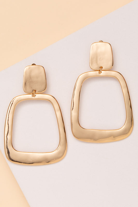 Gracie Open Square Clip-On Earrings