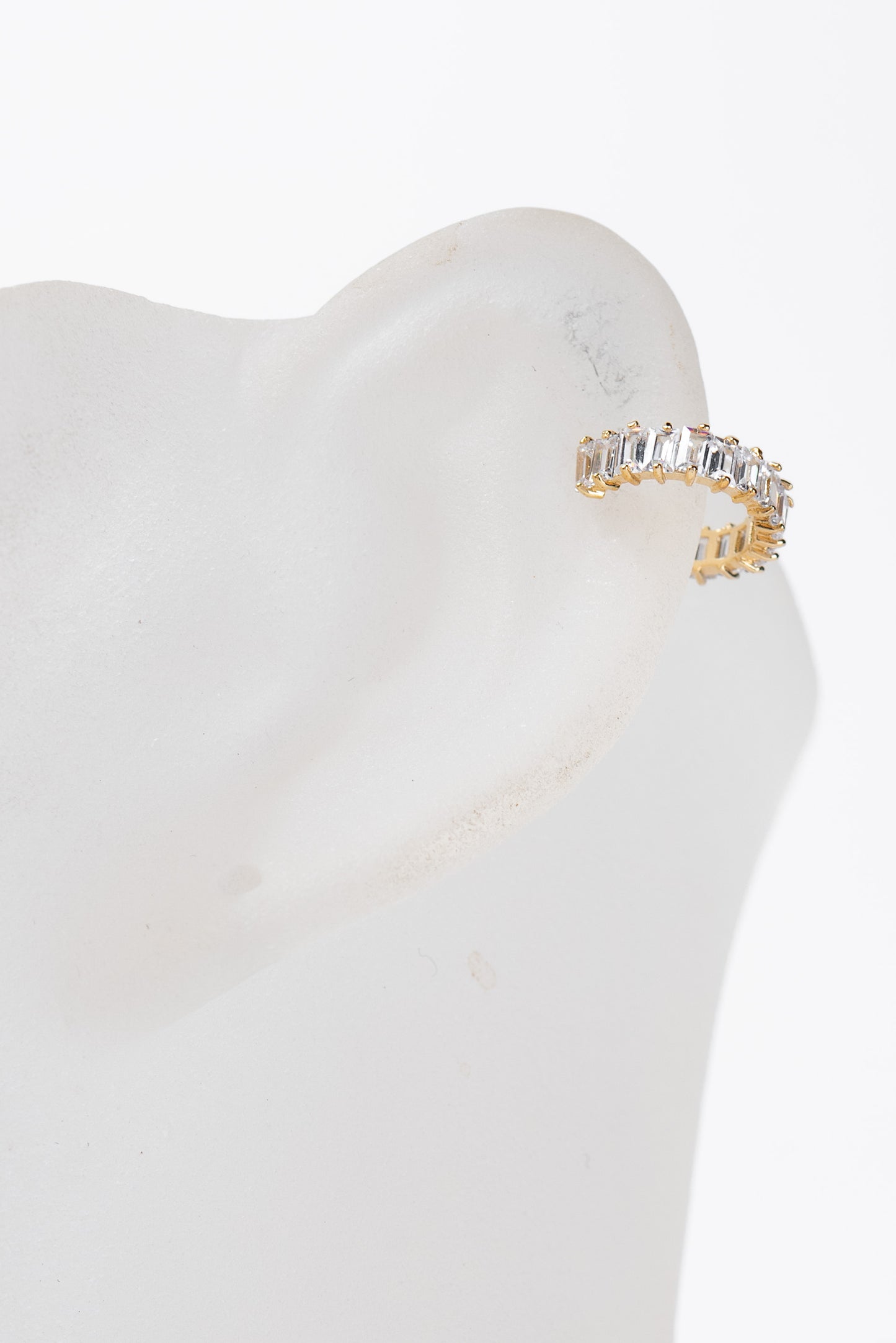 Luna Baguette CZ Cuff Earring