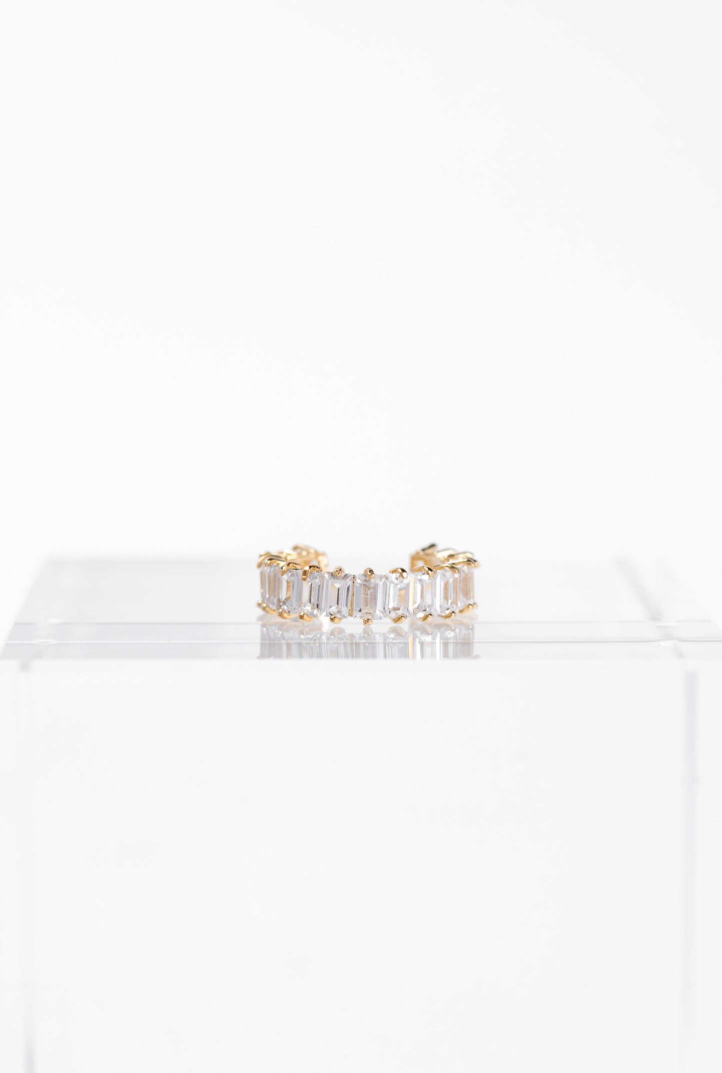 Luna Baguette CZ Cuff Earring