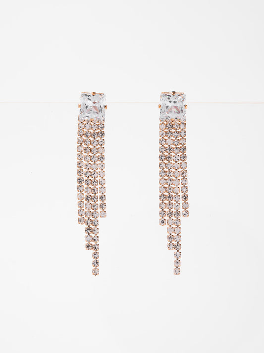 Kaleen Zircon Stone Elegant Drop Earrings