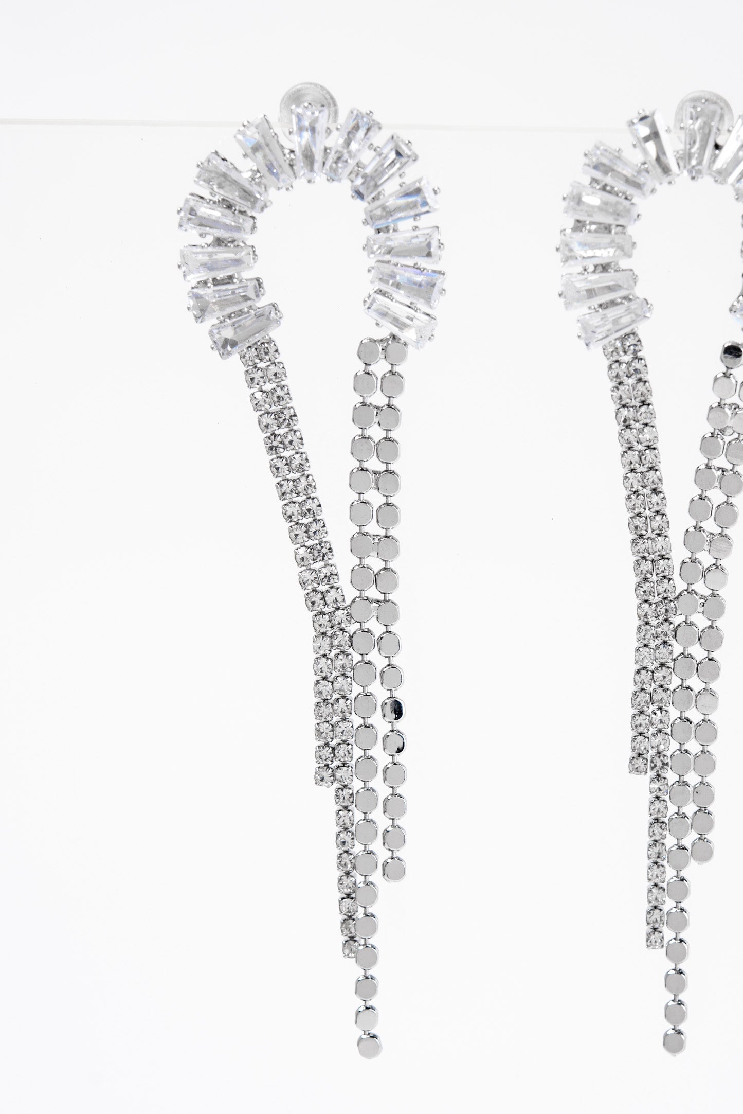 Vega Half Loop Drop Earrings