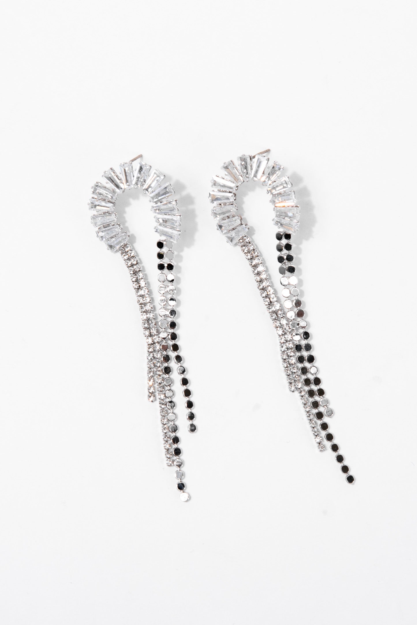 Vega Half Loop Drop Earrings