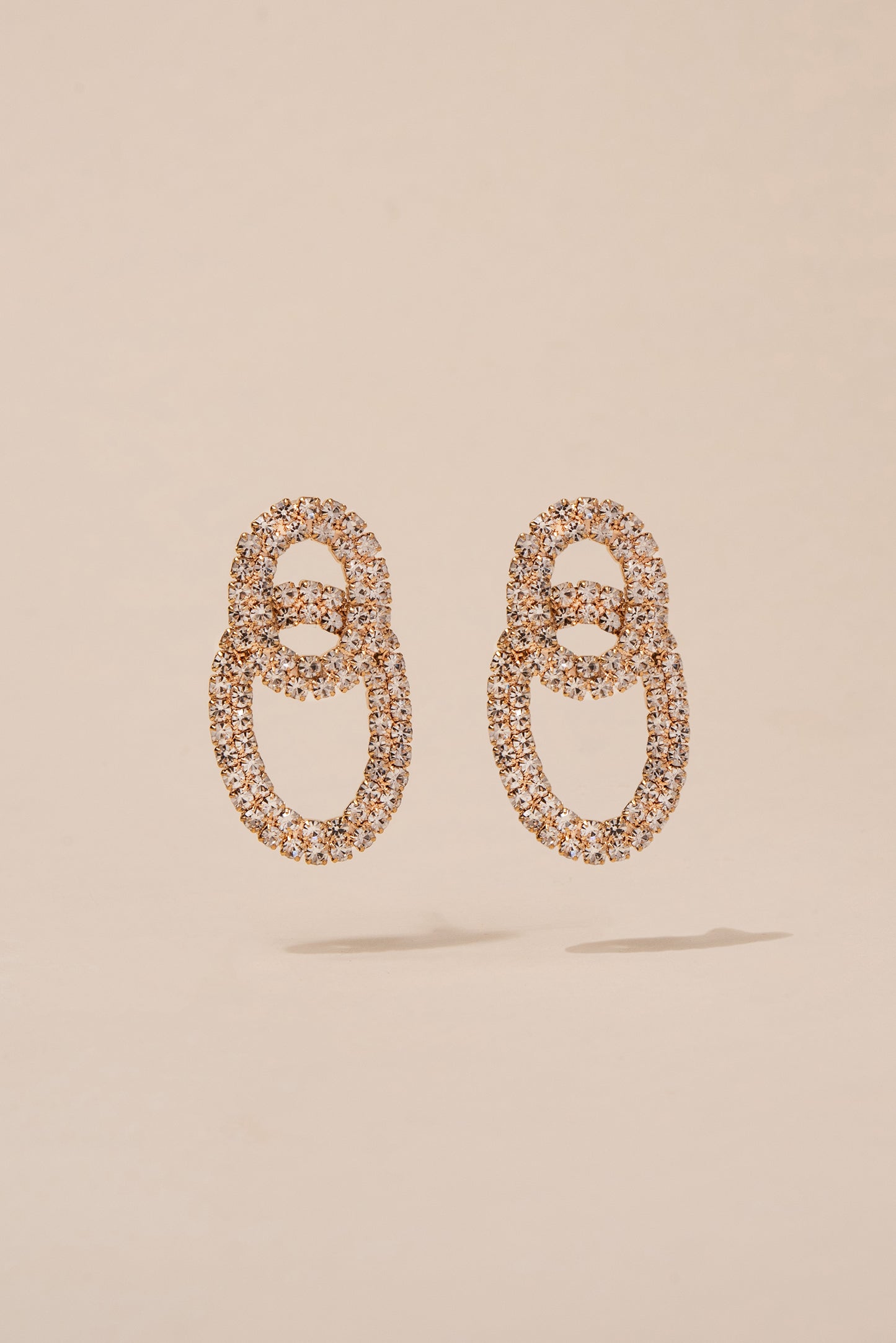 Diva Double Oval Post Earrings