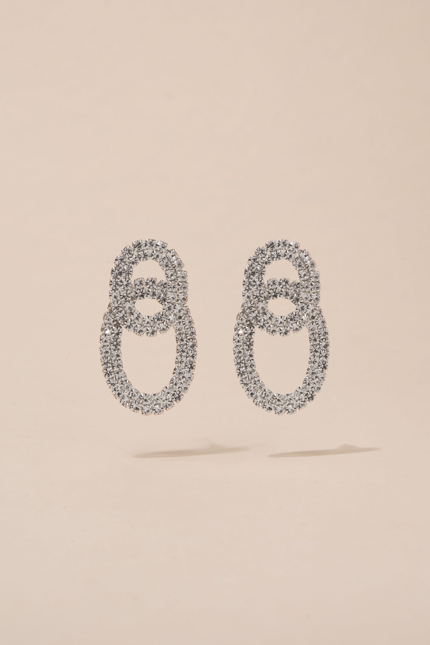 Diva Double Oval Post Earrings