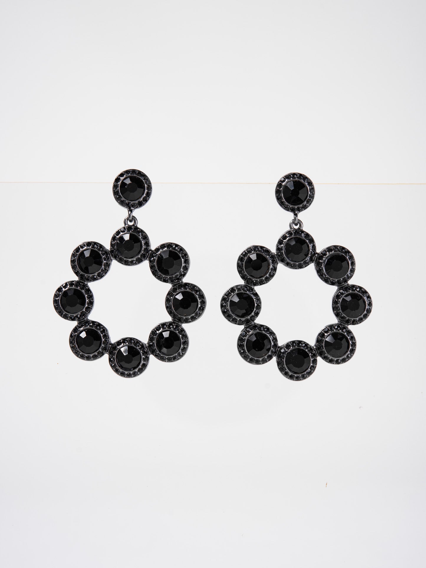 Anastasia Metal Rhinestone Drop Dangle Earrings – Sophia Collection