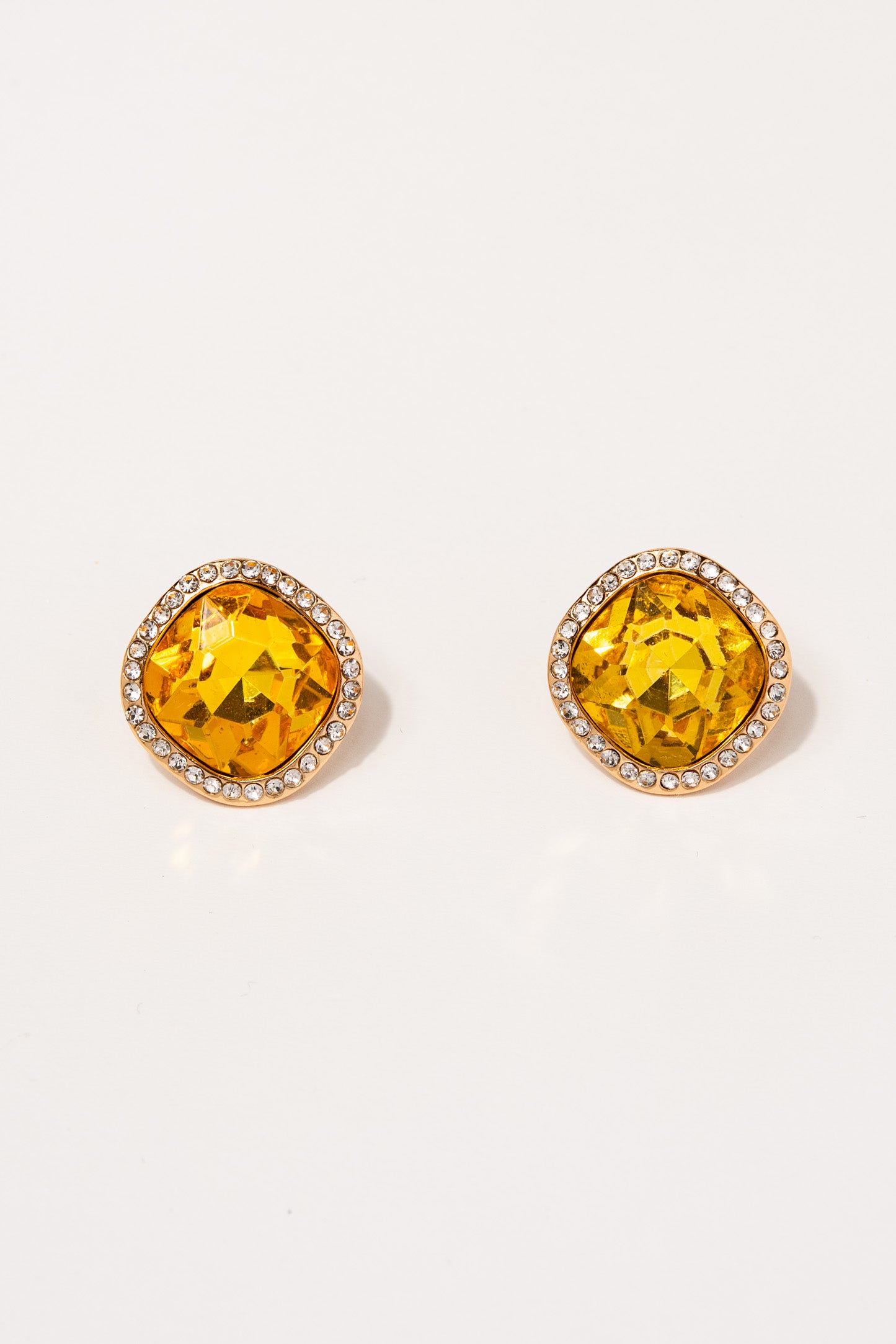 Gemma Diamond Halo Stud Earrings