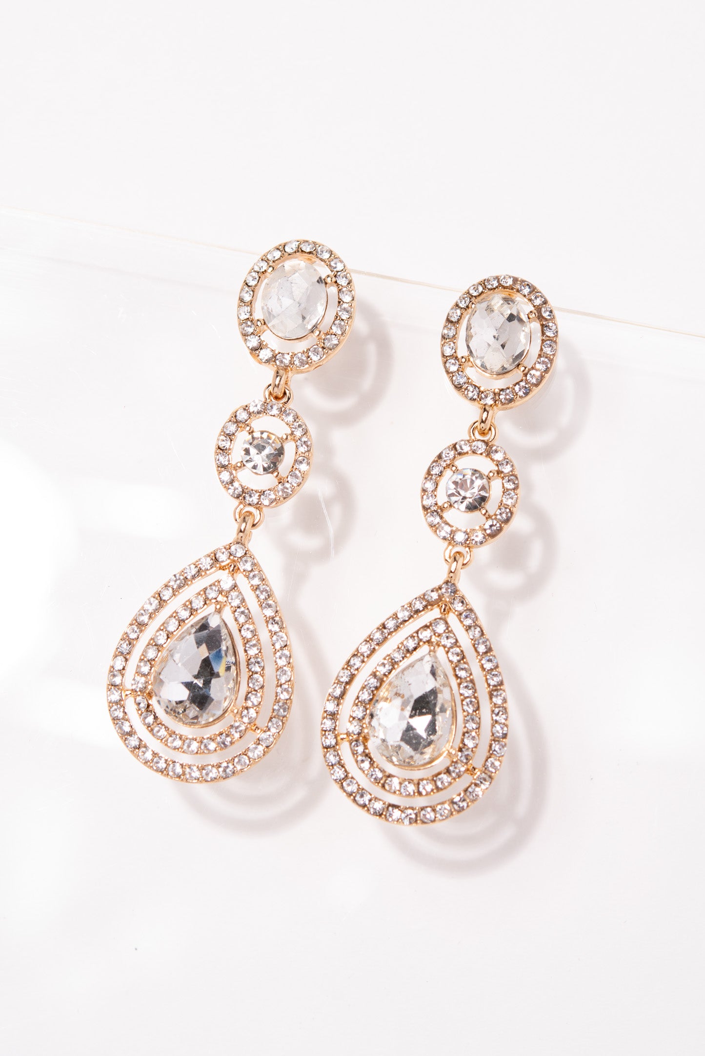 Maeve Drop Rhinestone Earrings