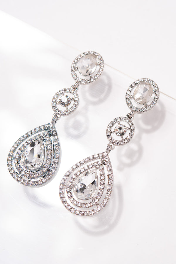 Maeve Drop Rhinestone Earrings