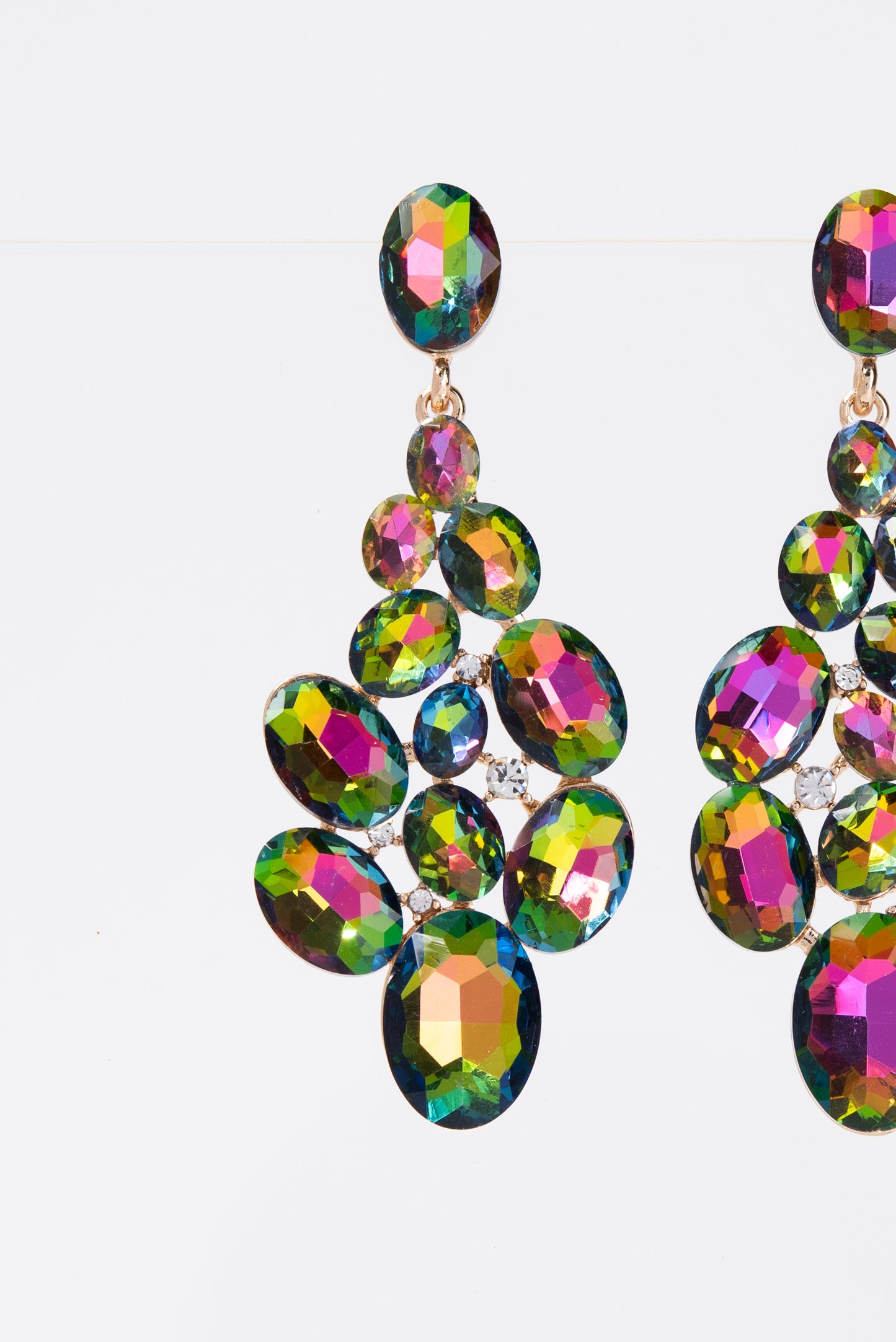 Eliana Crystal Cluster Earrings
