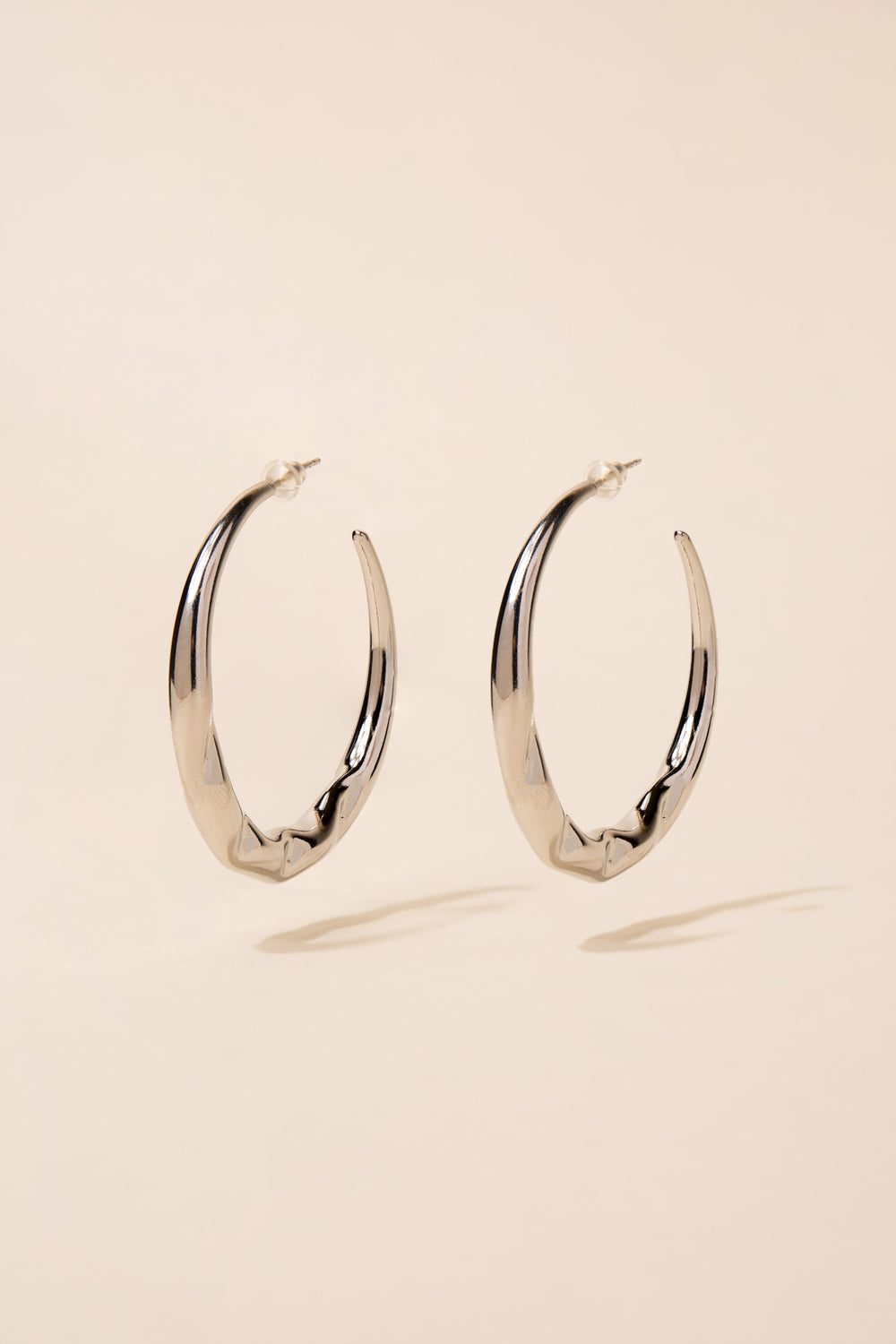 Thea Abstract Glossy Open Hoops