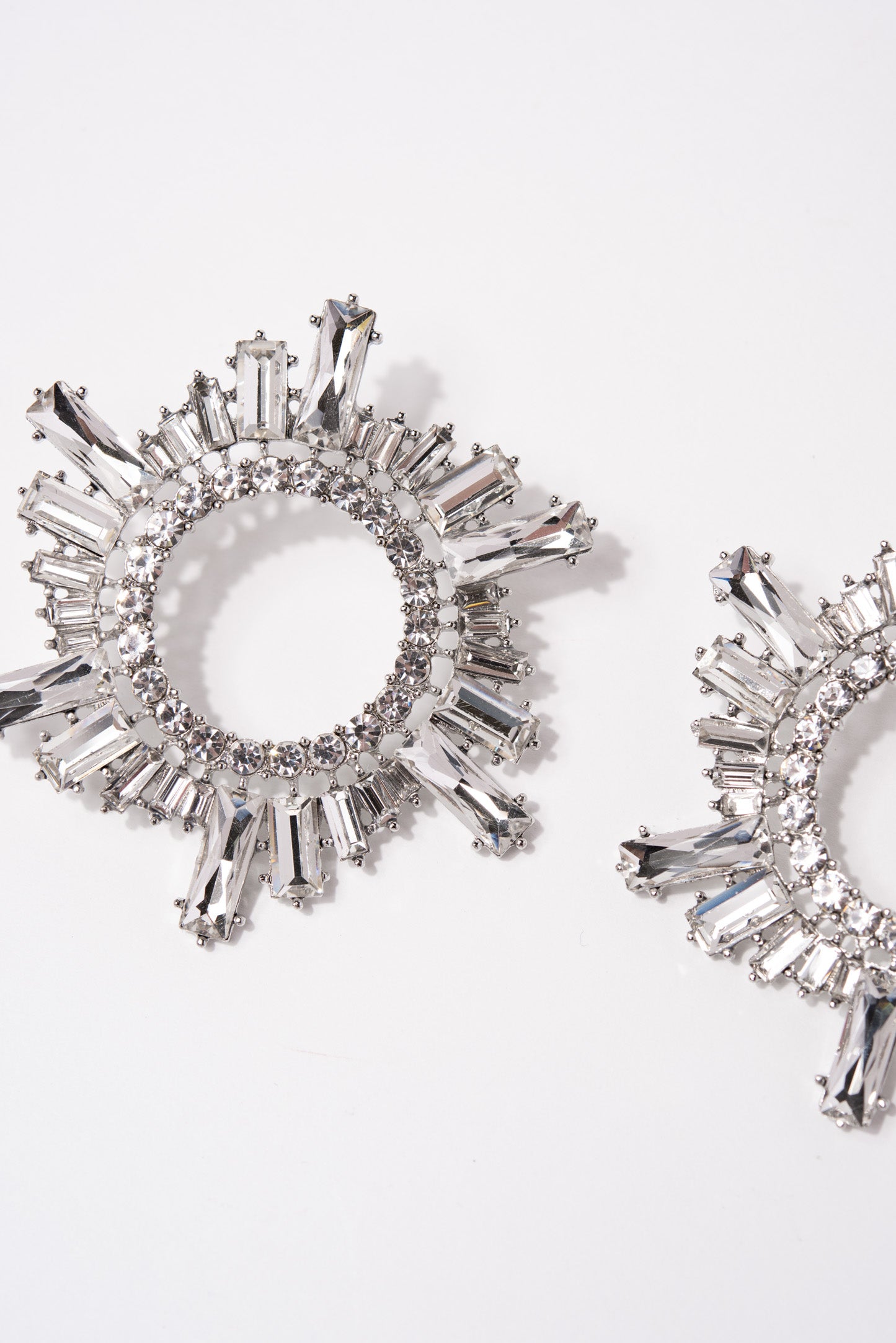 Penelope Rhinestone Circle Earrings