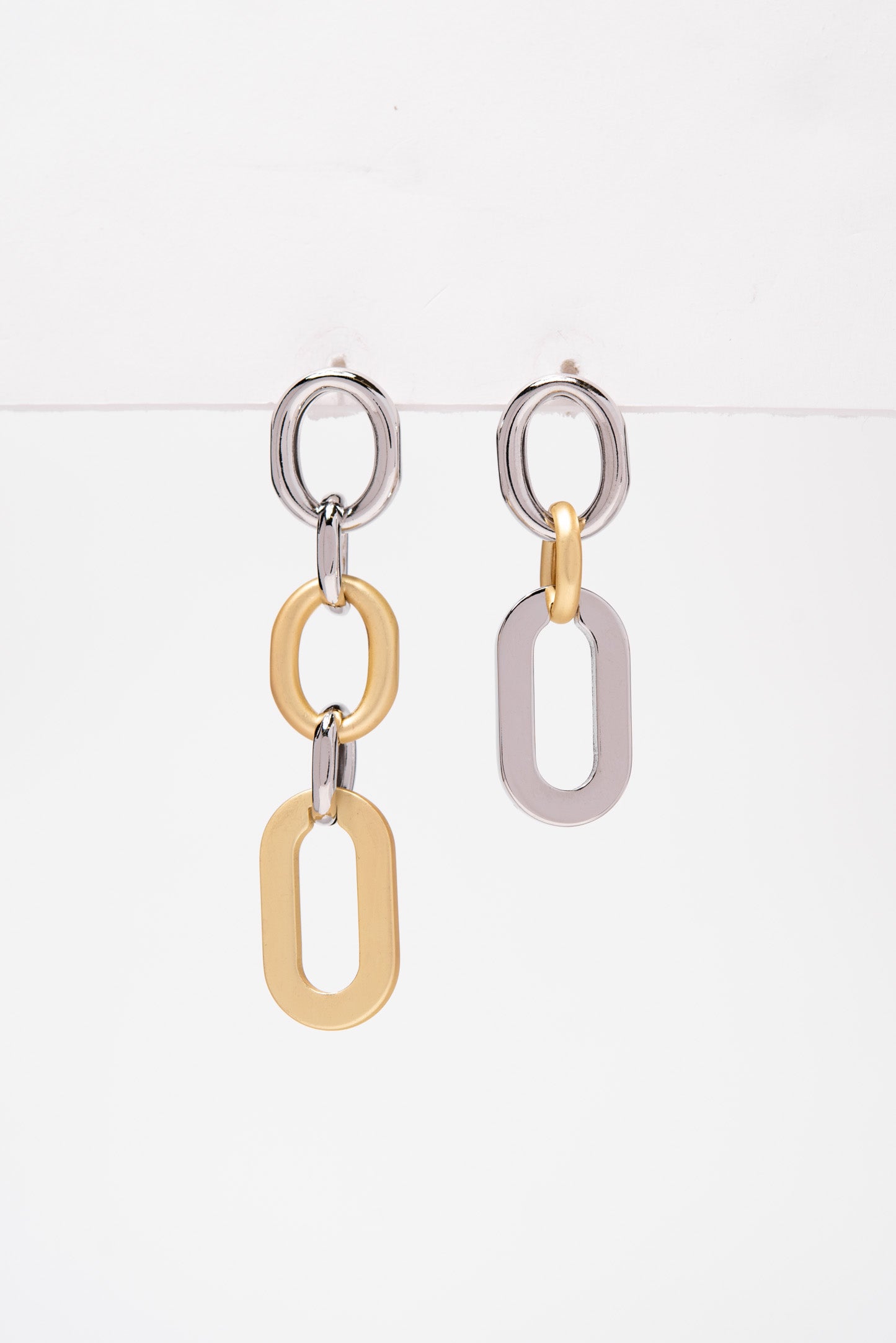 Audrey Asymmetrical Link Earrings