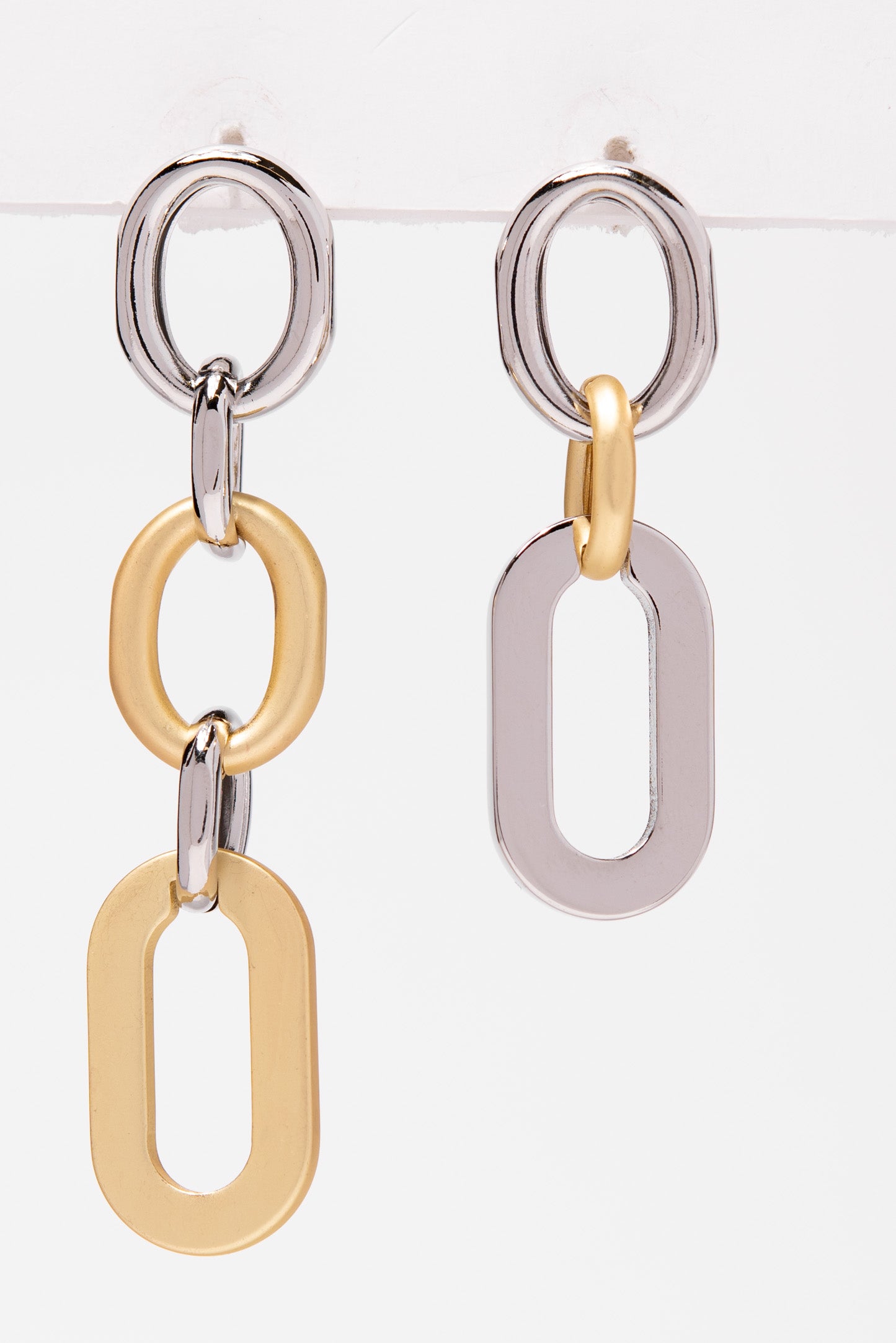 Audrey Asymmetrical Link Earrings