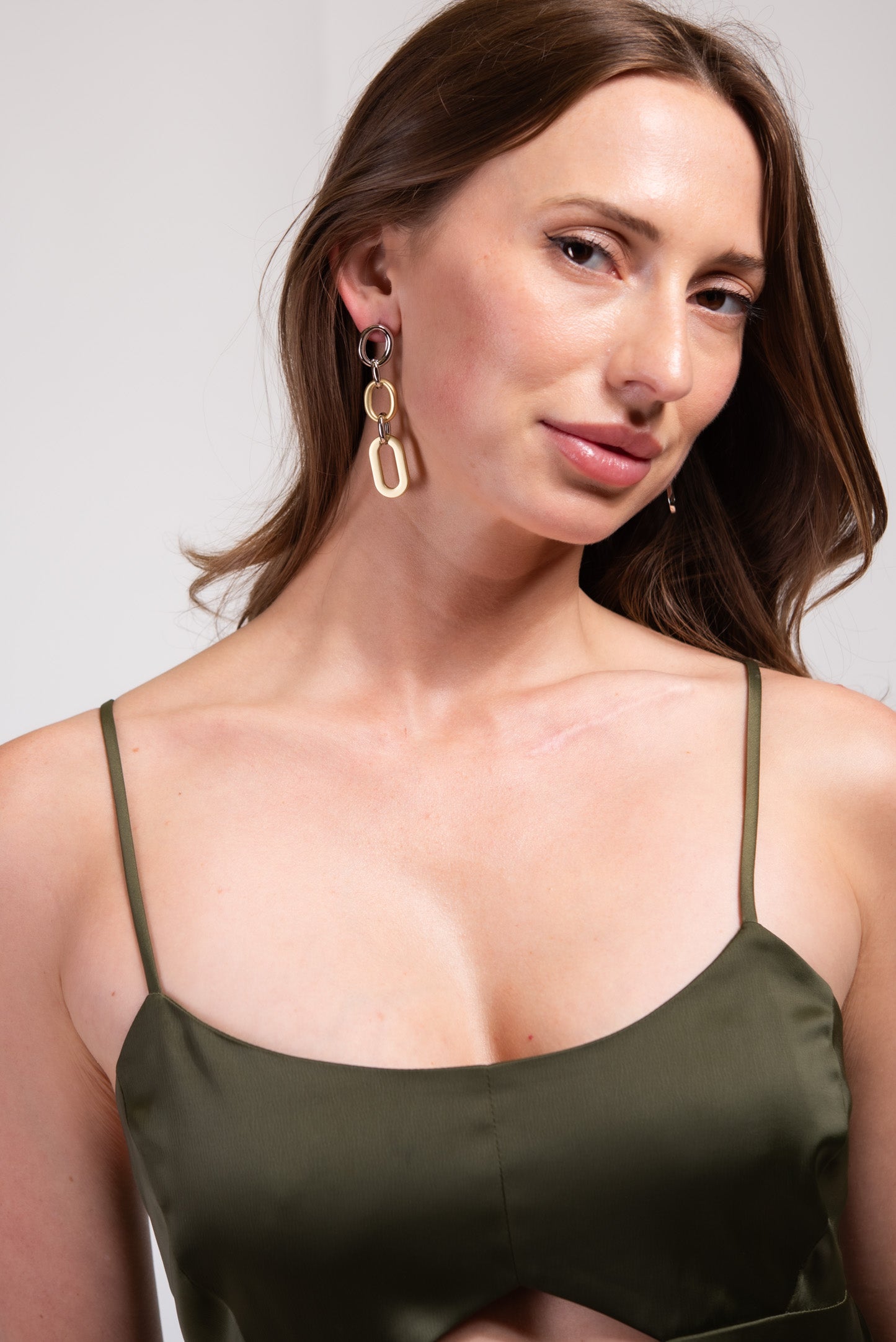Audrey Asymmetrical Link Earrings