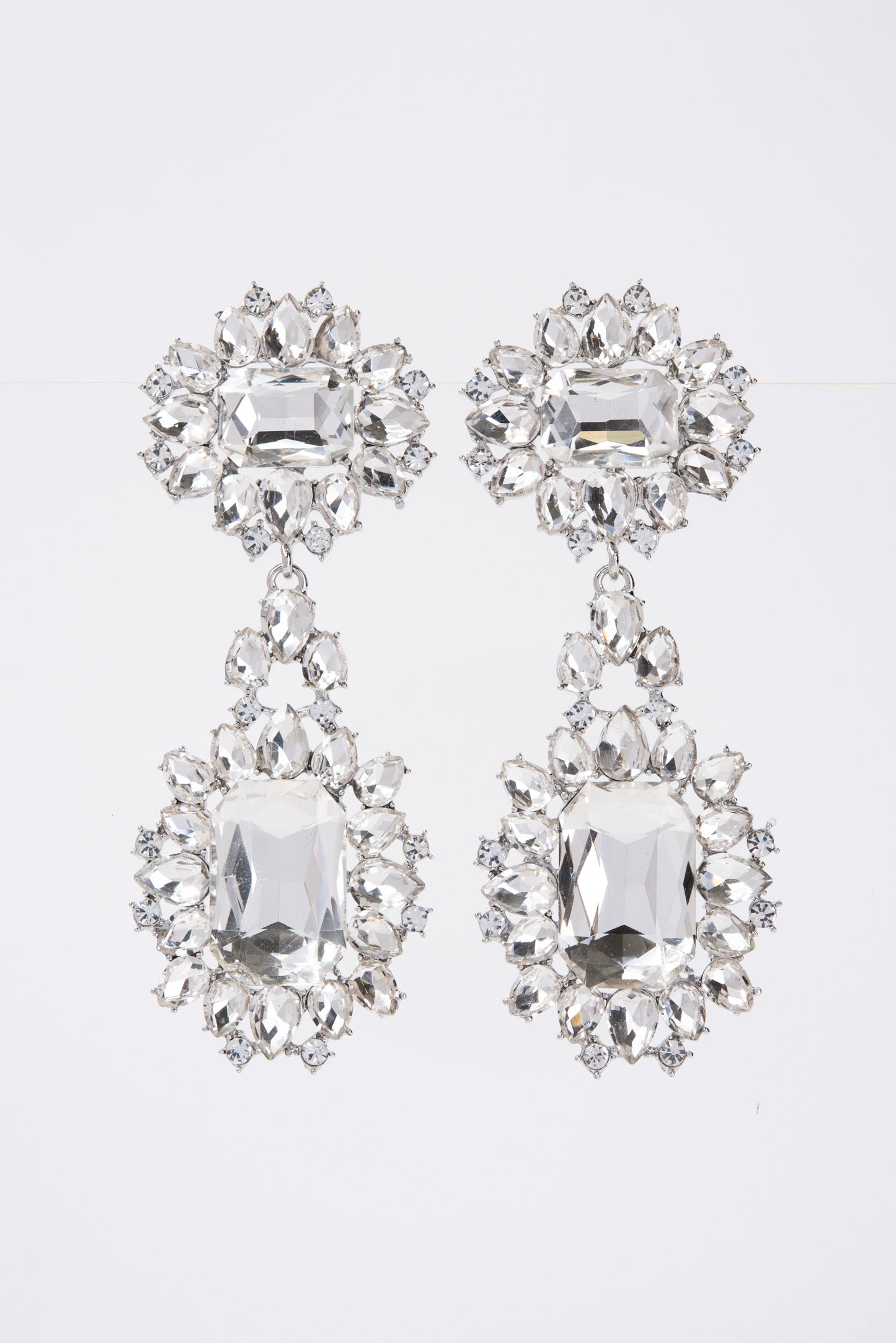 Zara Baroque Crystal Cluster Earrings