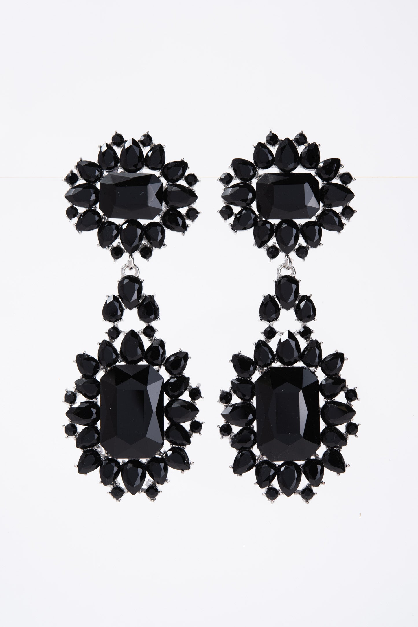 Zara Baroque Crystal Cluster Earrings