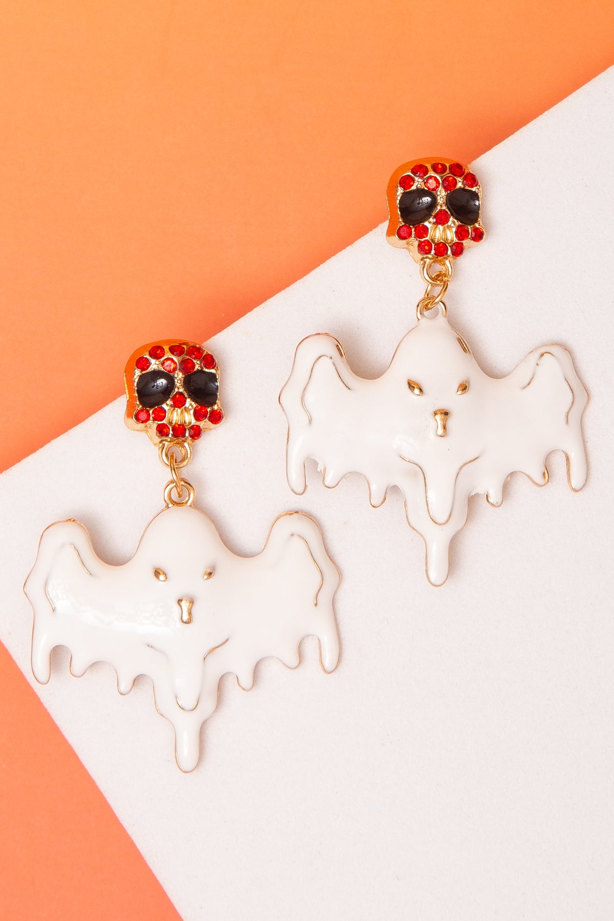 Catherine Halloween Ghost Skull Earrings