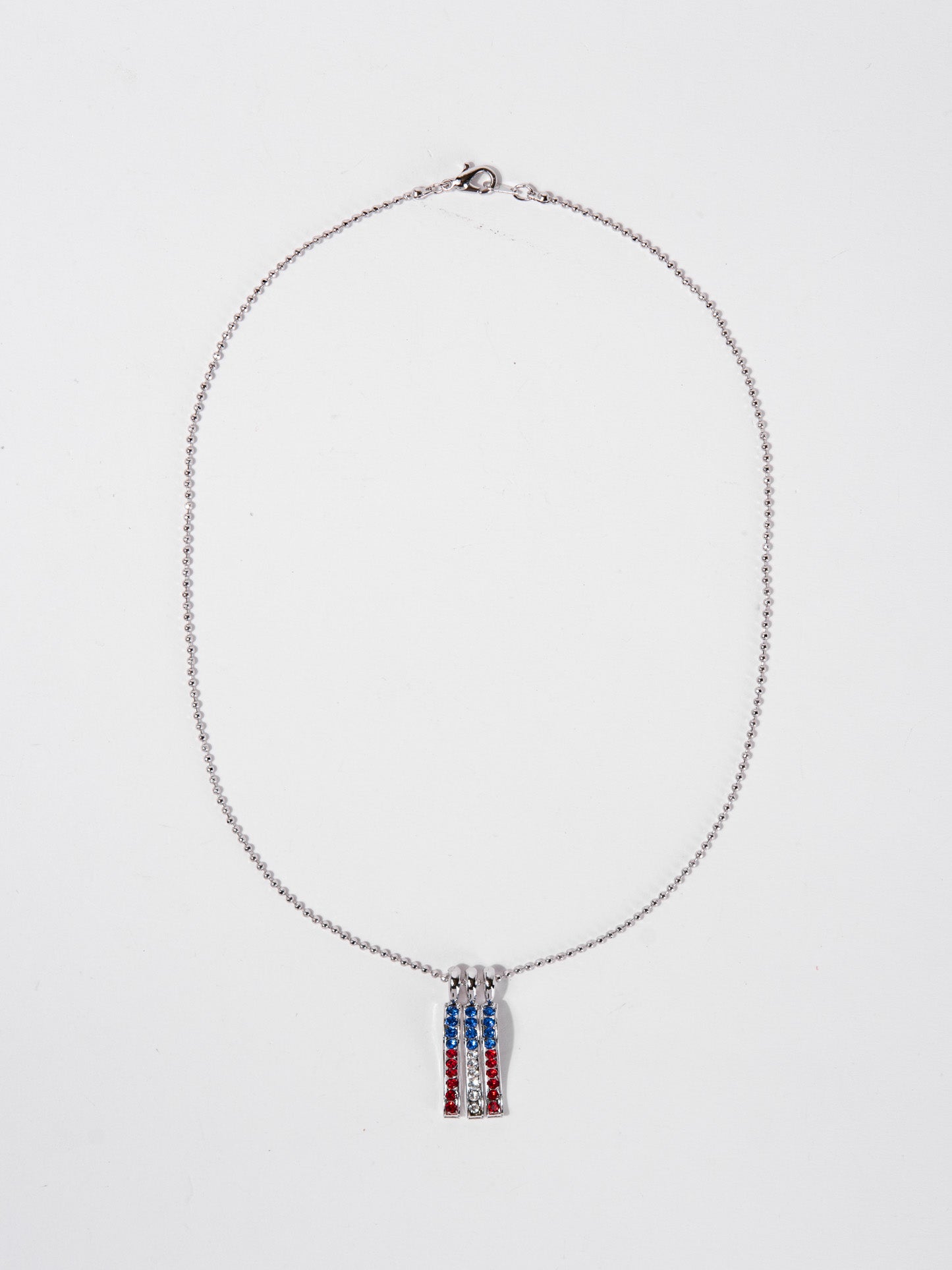Nevaeh 4th of July Pendant flag Necklace