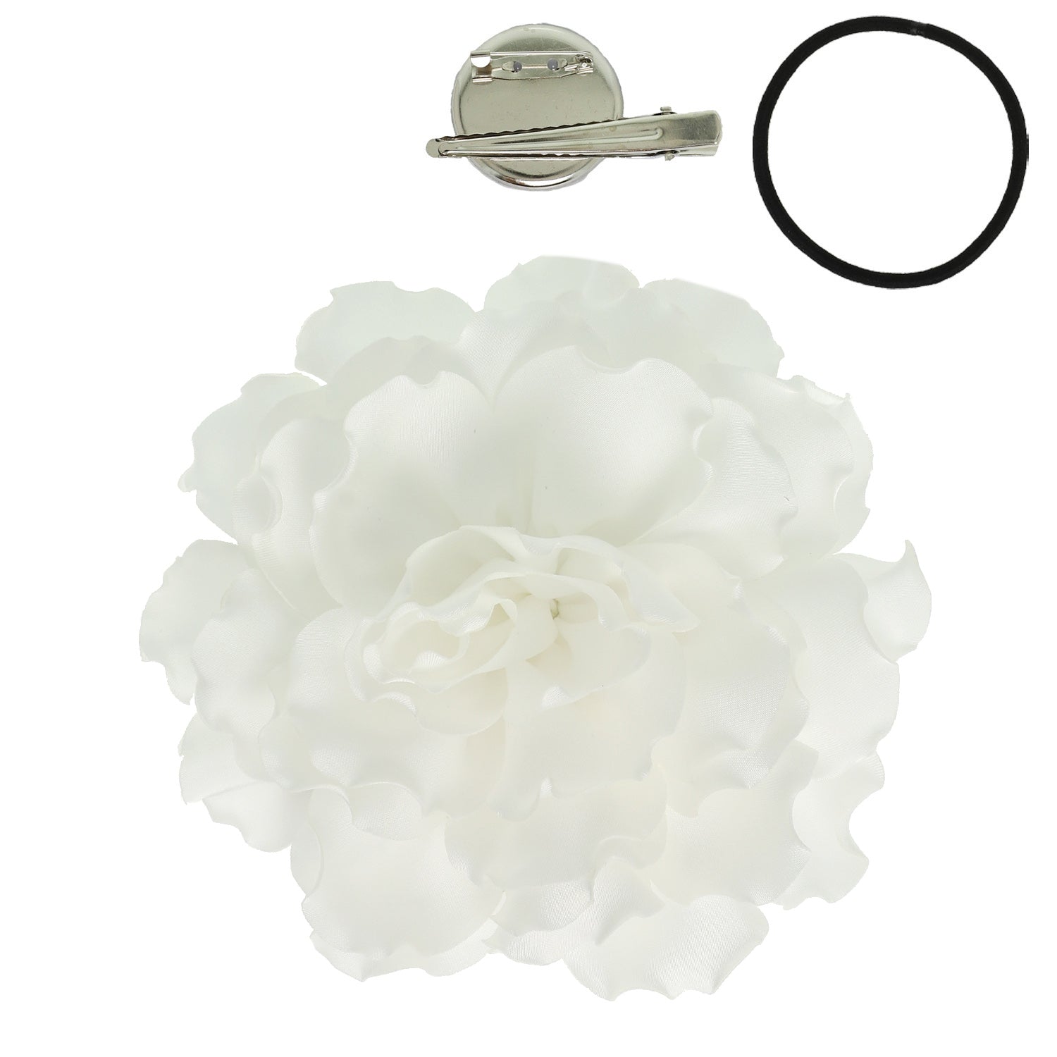 Jasmine Camellia Flower Pin And Hair Clip | White