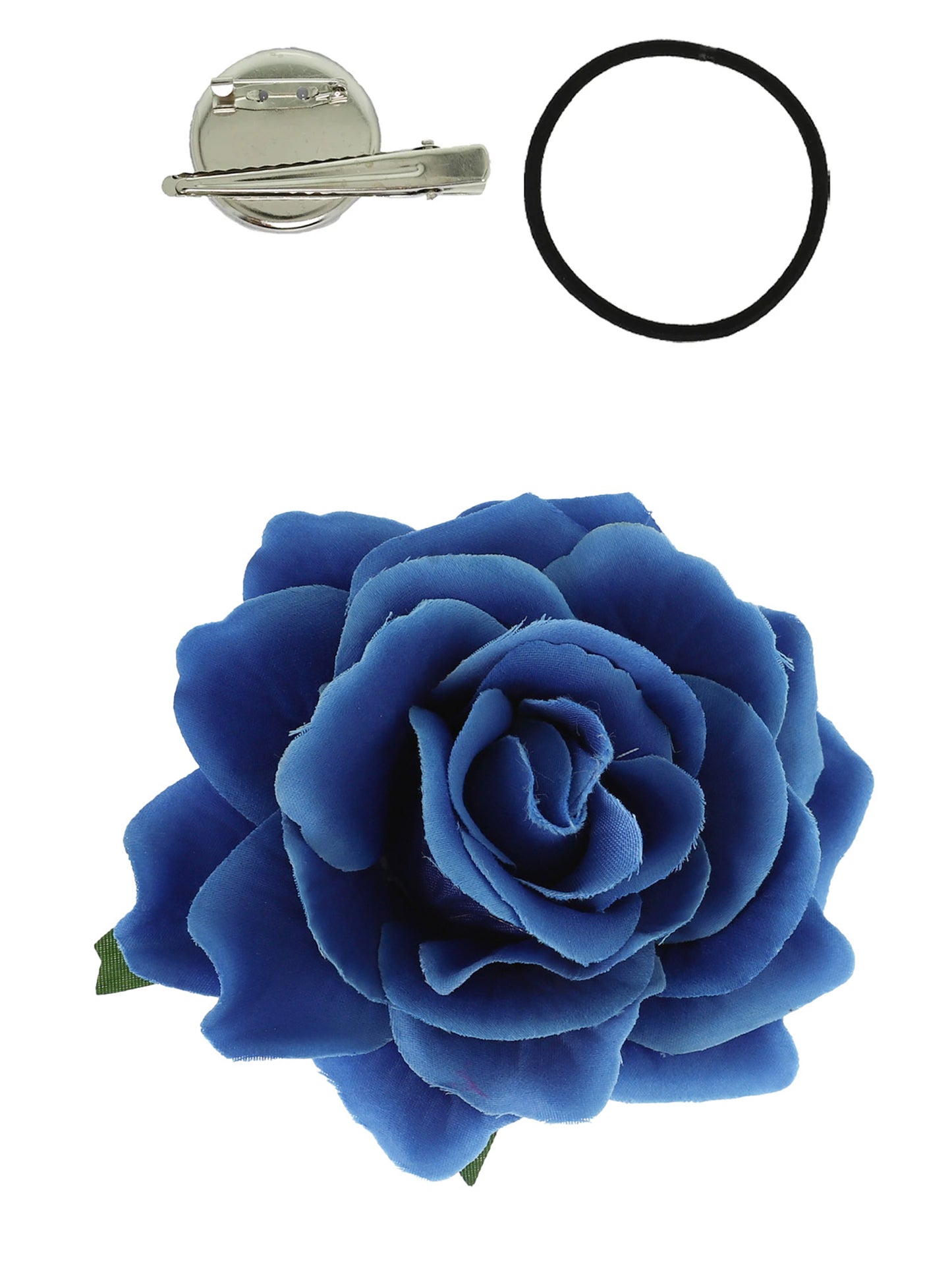 Rose Flower Brooch and Hair Clip Tie Accessory