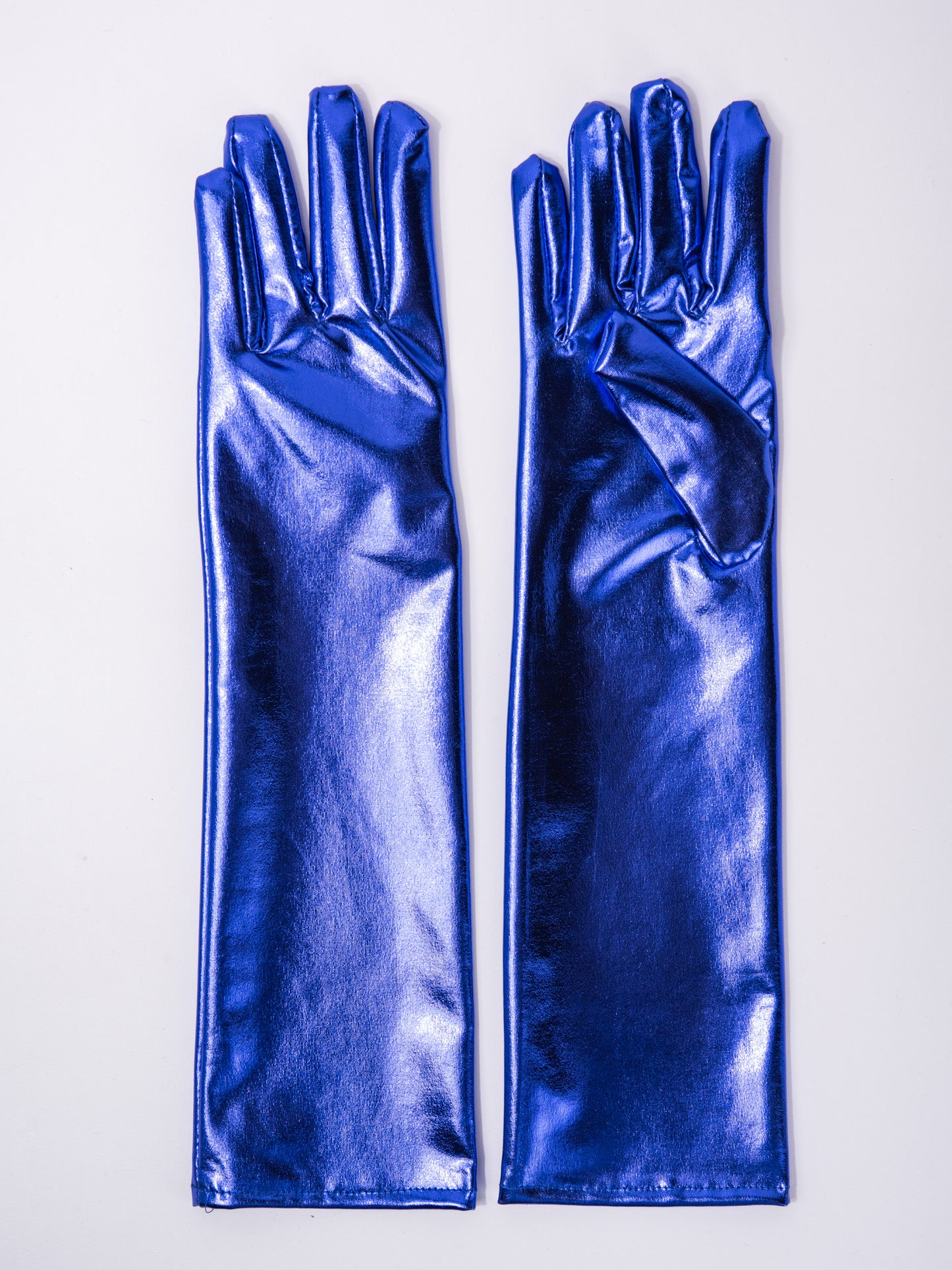 Layla Elbow Length Metallic Gloves