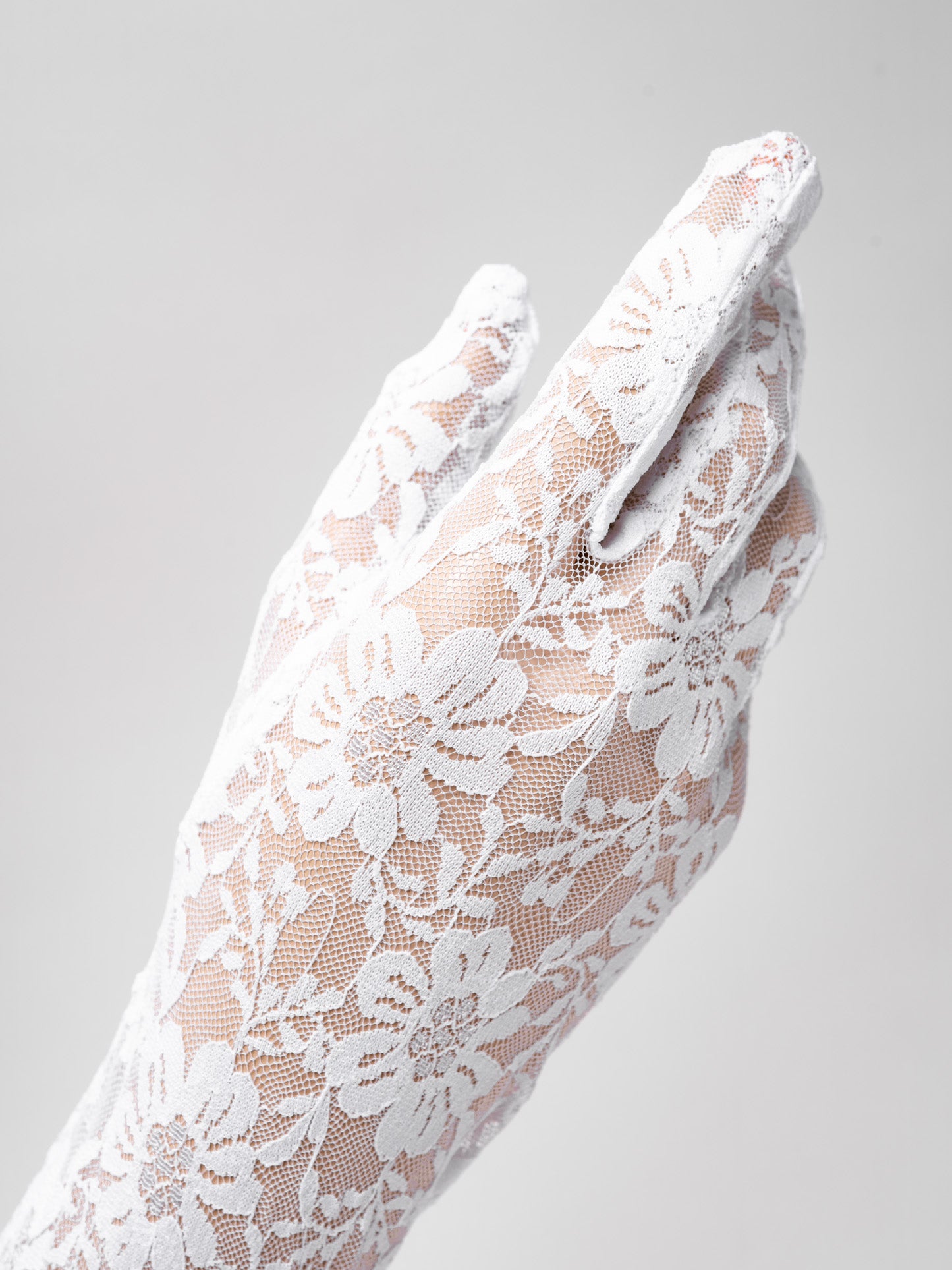Nova Lace Long Glove with Flowers