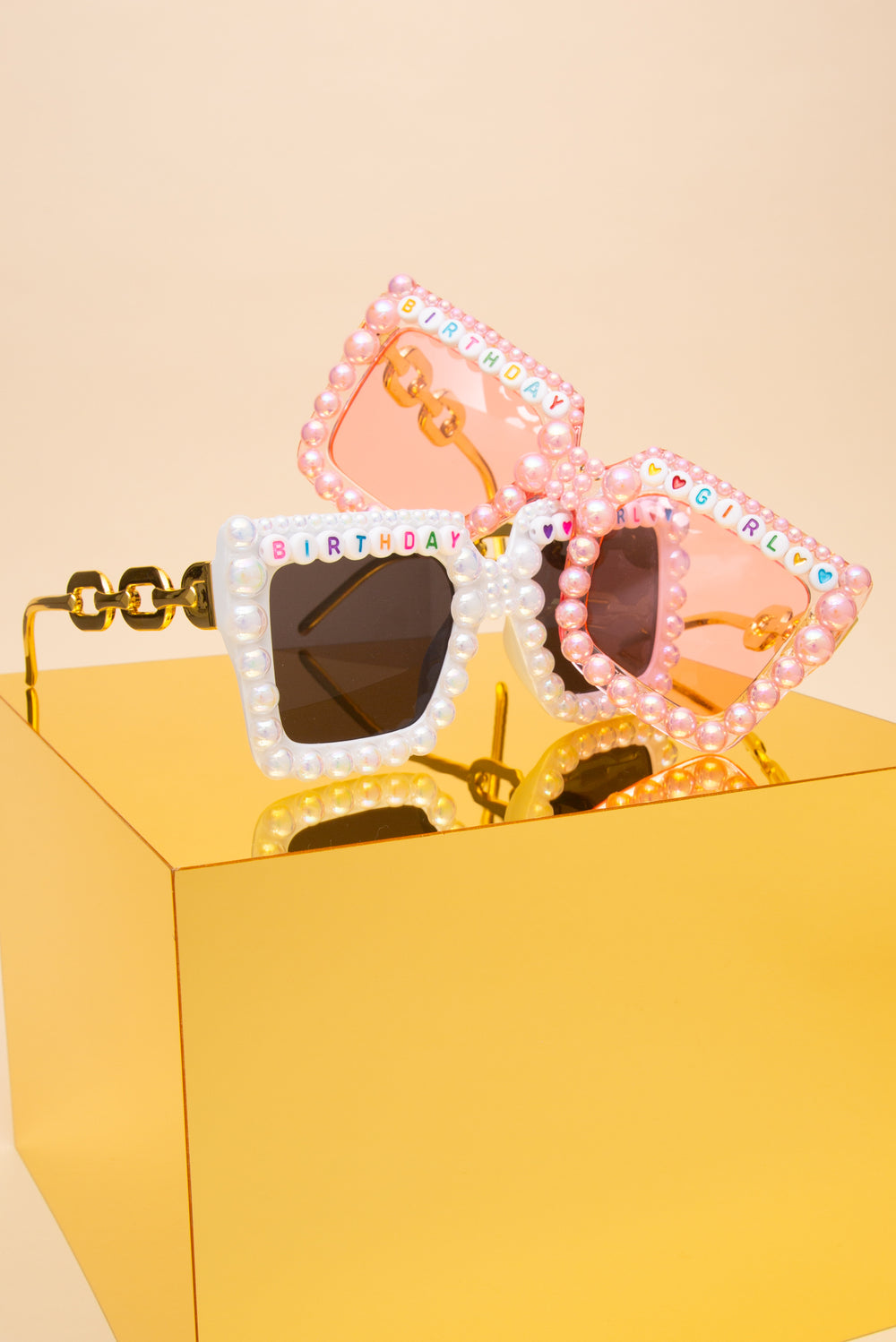 Emma Birthday Girl Letter Bead Fashion Glasses