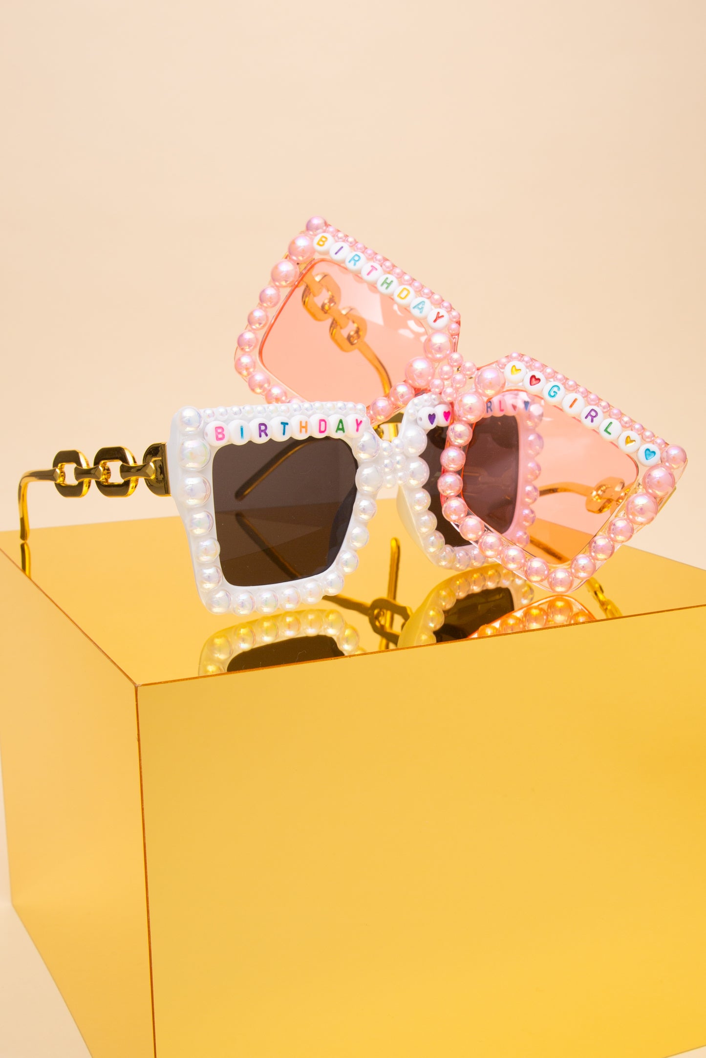 Emma Birthday Girl Letter Bead Fashion Glasses