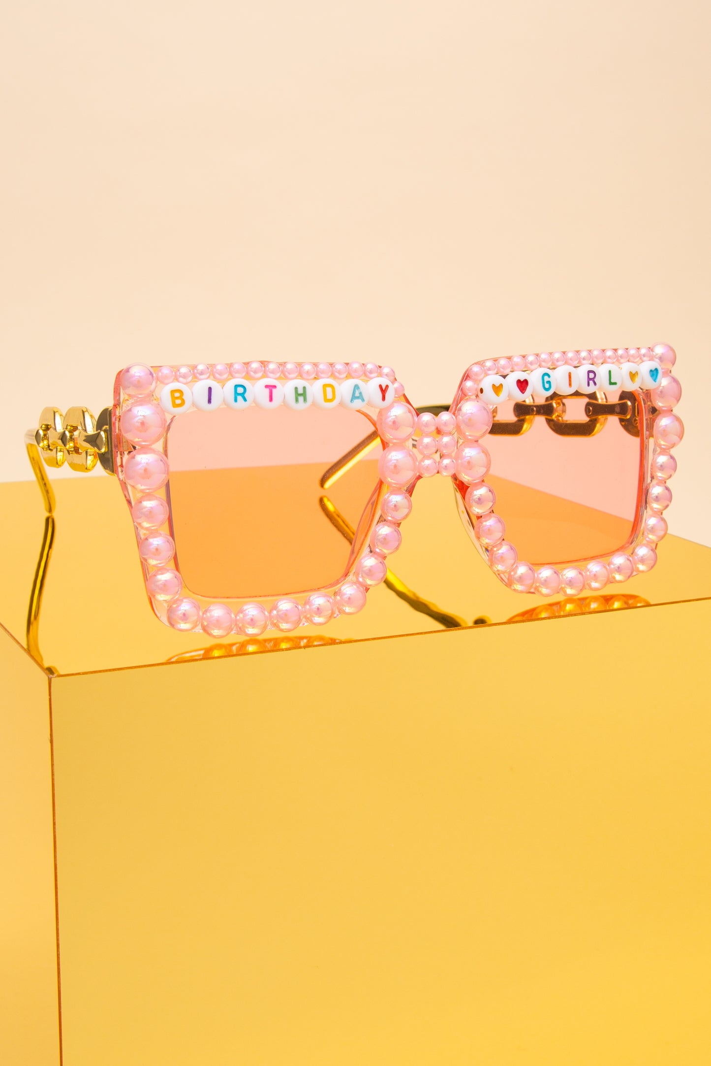 Emma Birthday Girl Letter Bead Fashion Glasses
